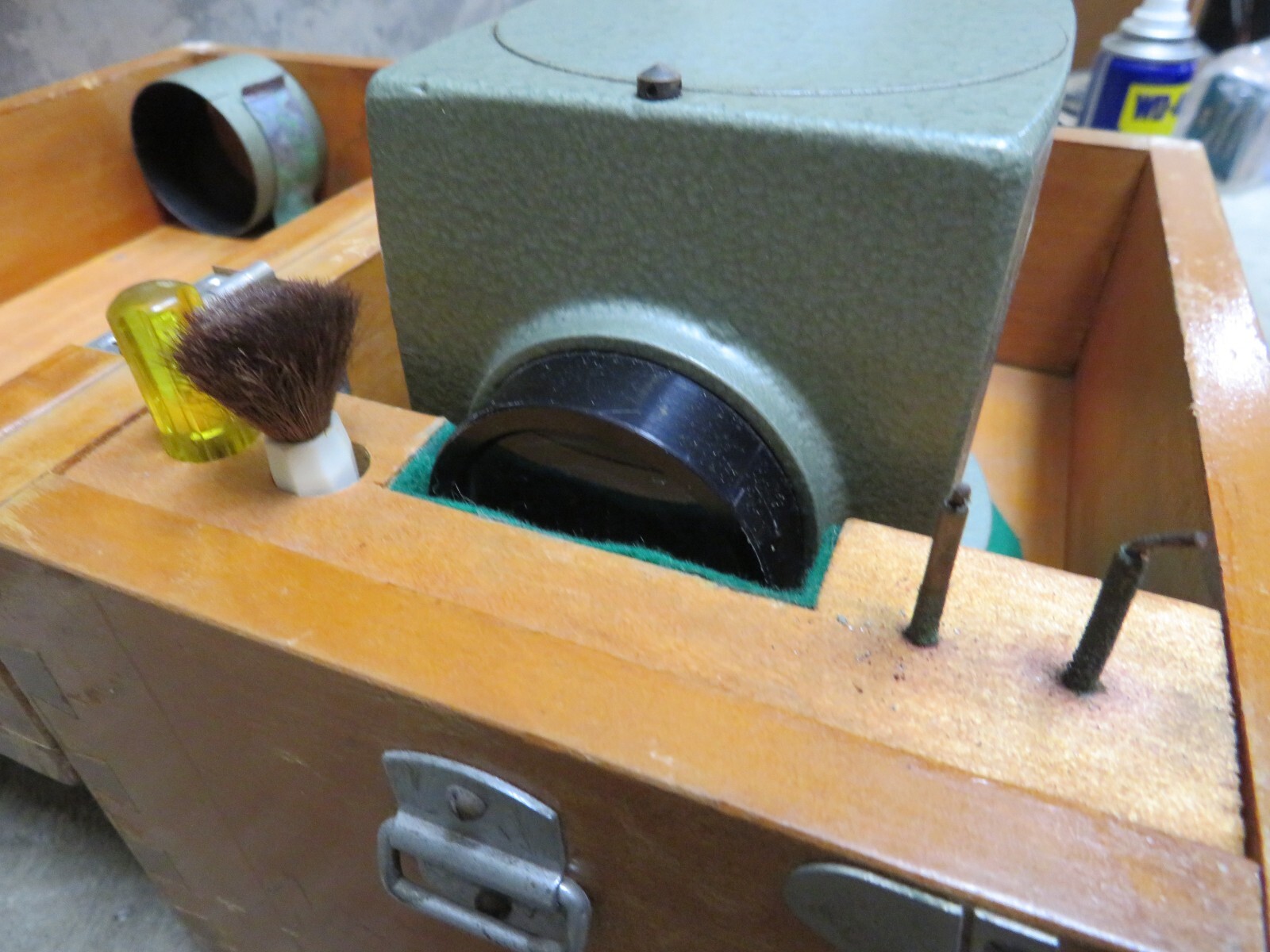 Vintage Survey Tool Transit Level TAMAYA & Co No 158 Wooden Case Scope