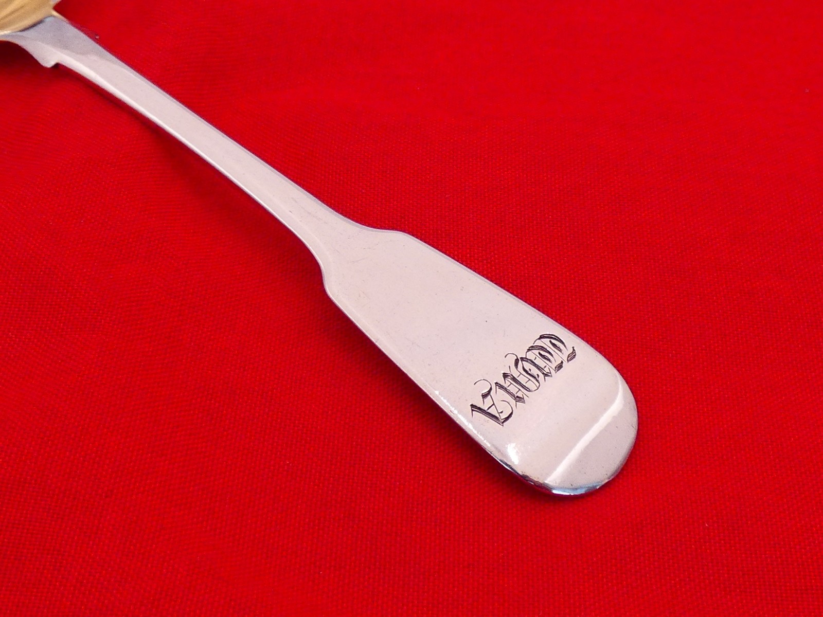 1837 London Sterling Silver Large Salt / Condiment Spoon KU-14