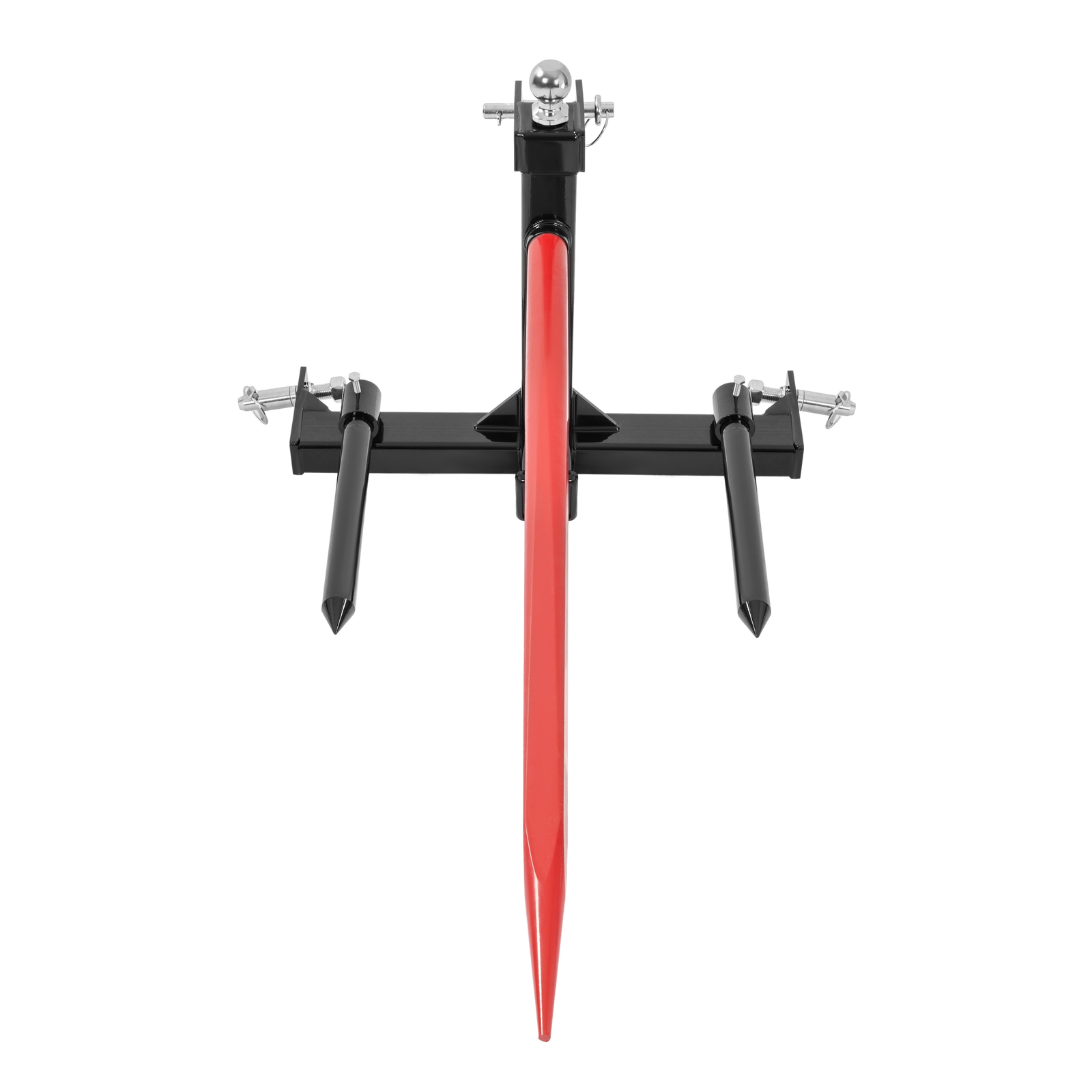 3 Point Hay Bale Spear Trailer Hitch Receiver For Cat 1 Tractor W/Gooseneck Ball
