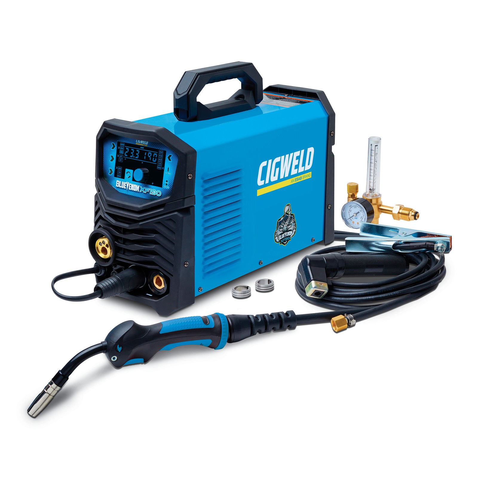 CIGWELD XF190 BlueVenom Bundle - Mig Tig Welder + Tig Torch + Spool Gun W1400190