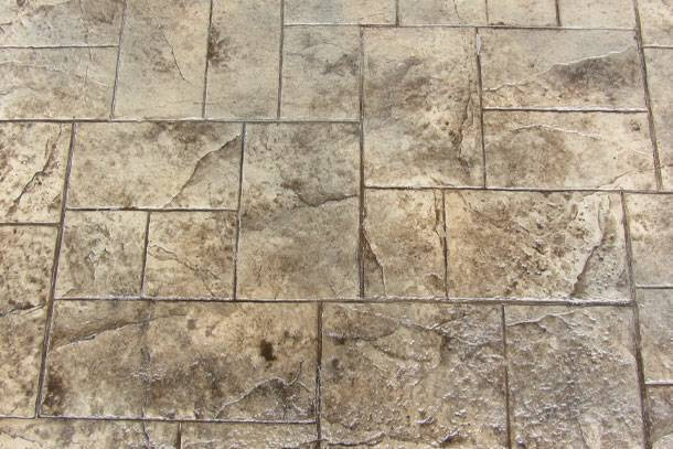 Ashler Notched Slate | 8 pc. Decorative Concrete Stamp Set by Walttools