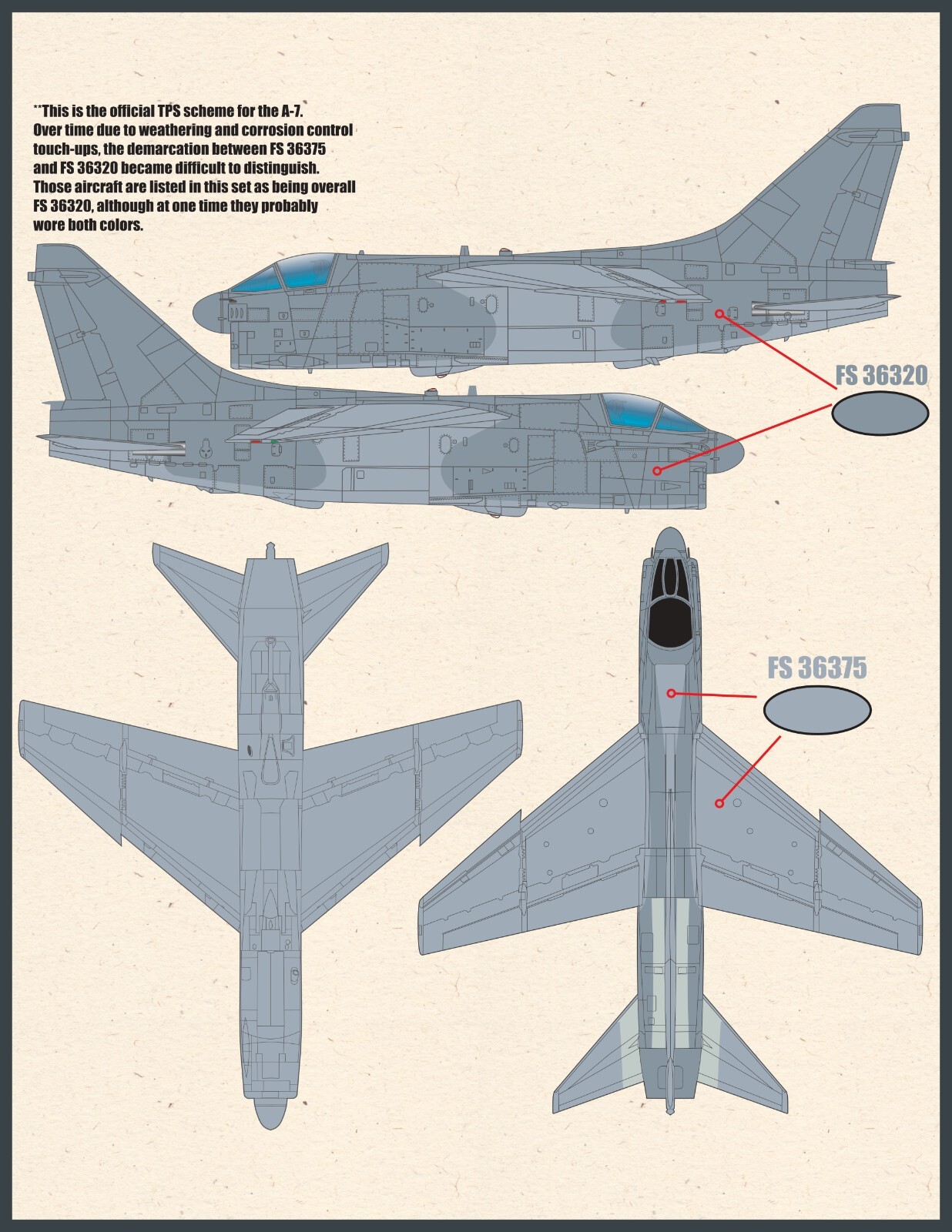 1/48 Furball A-7E "Lo-Viz SLUFs" Decals for the Hasegawa Kit