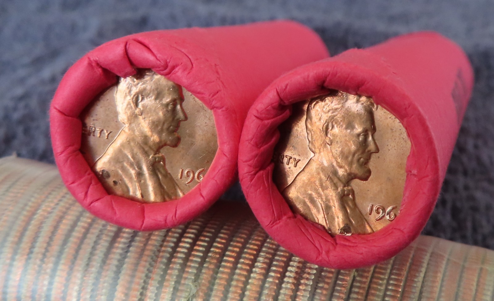 1963 **Original Bank Wrapped ** Uncirculated Lincoln Cent Roll - OBW Penny's