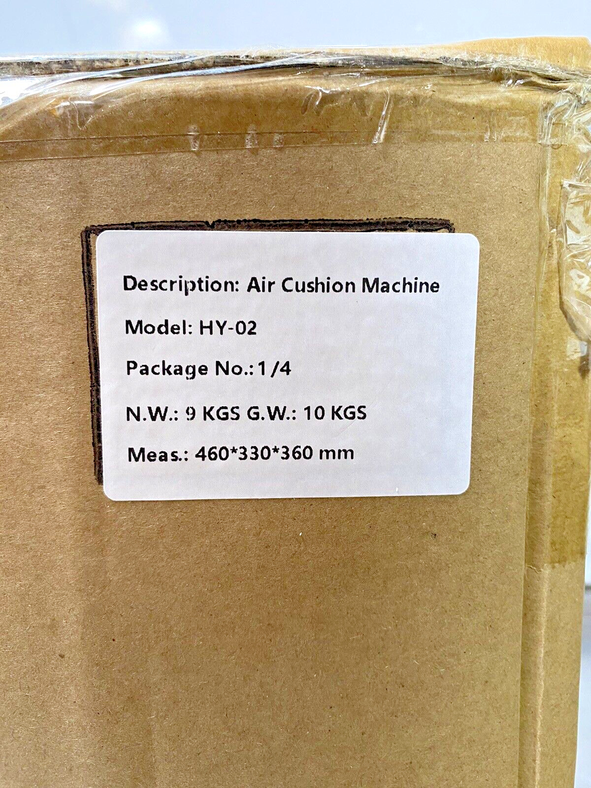 Air Cell, HY-02 Air Cushion Bubble Maker Machine, Air Pillow inflator + 2 Rolls