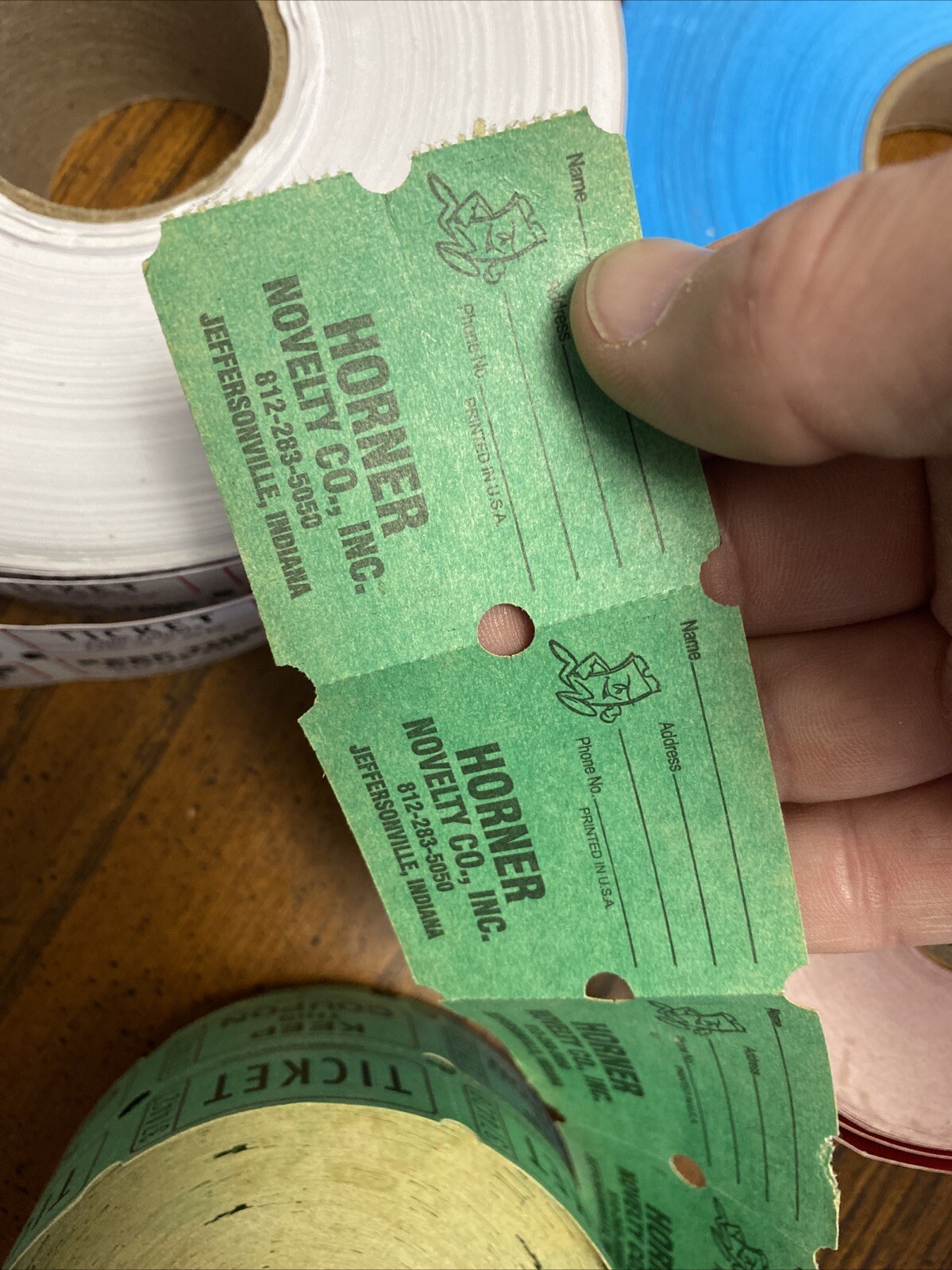 Keep This Coupon Ticket Lot Half And Half + Admit One Tickets Multiple Rolls