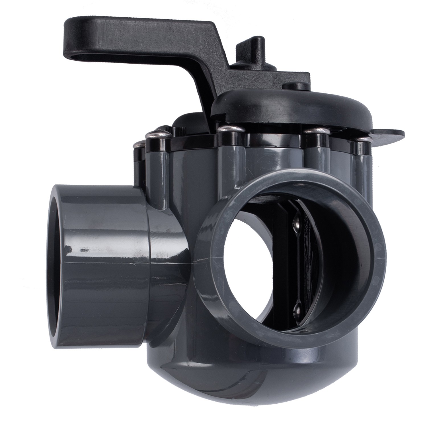 For Pentair 263028 Three Port Diverter Valve with 2" PVC Pipe - Grey