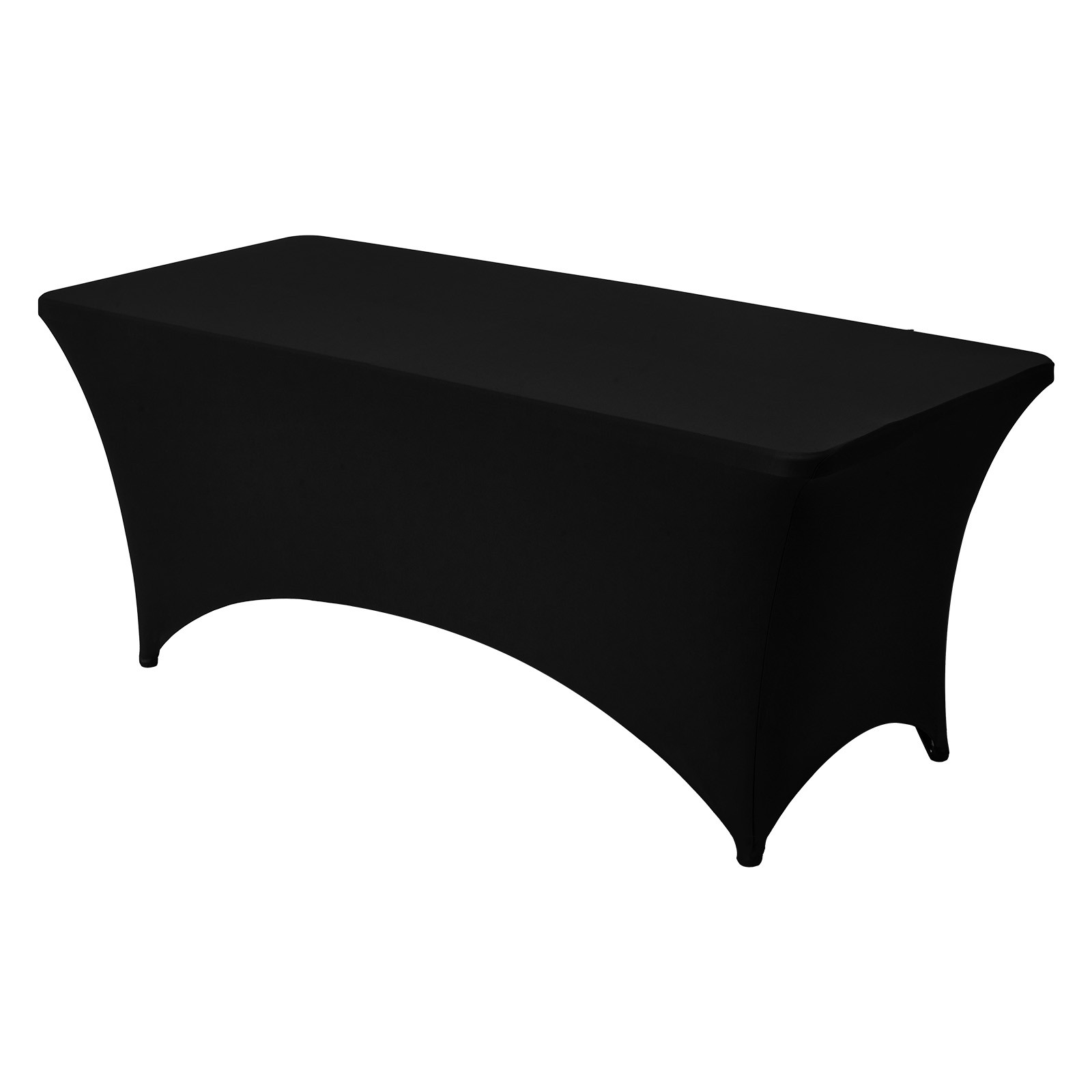 Uimoso 10 Pack Stretch Spandex Table Covers for 6FT Tables - Black