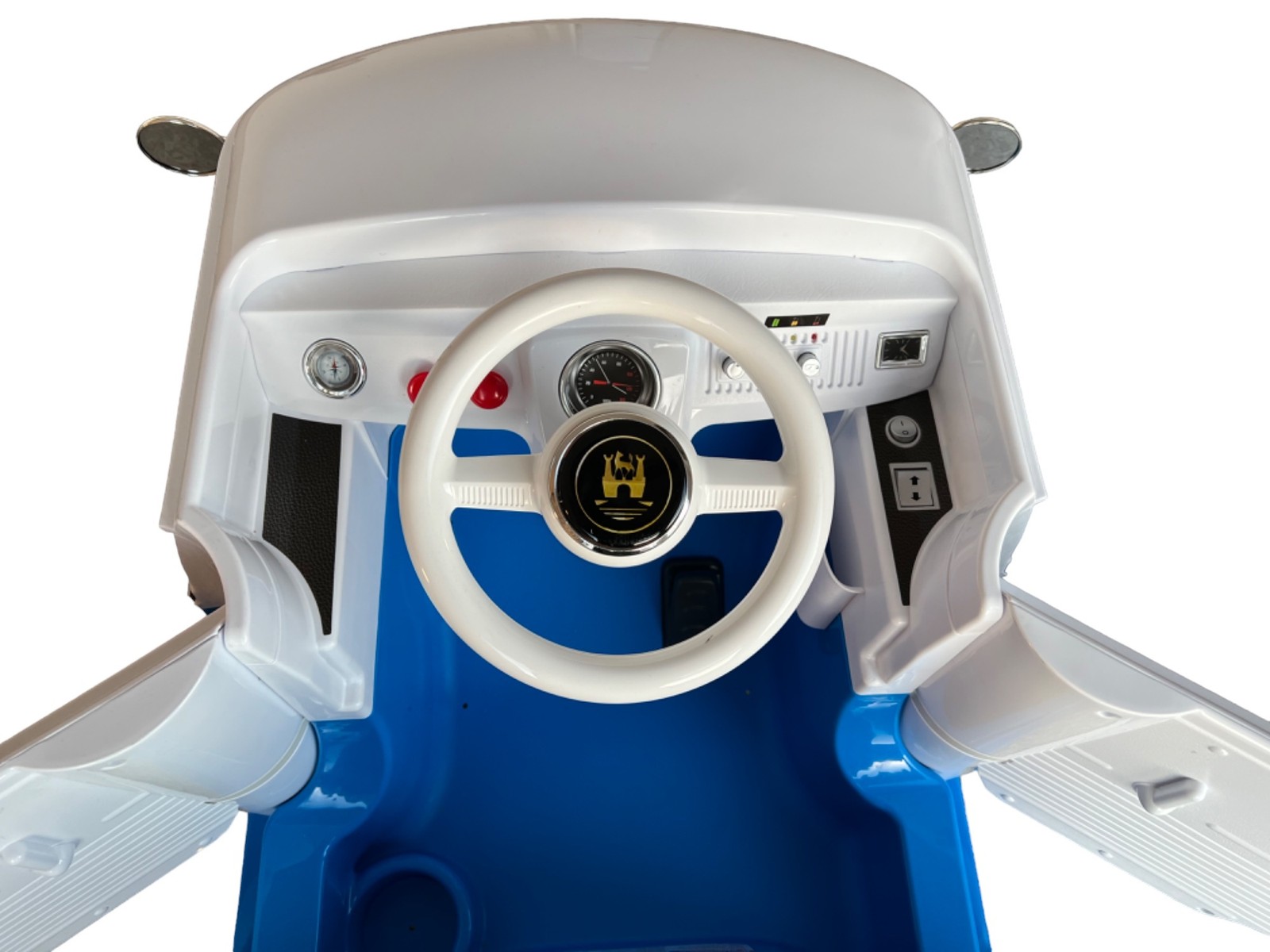 VW T1 Bulli Blue ROLLPLAY Kids Electric Car Battery Powered