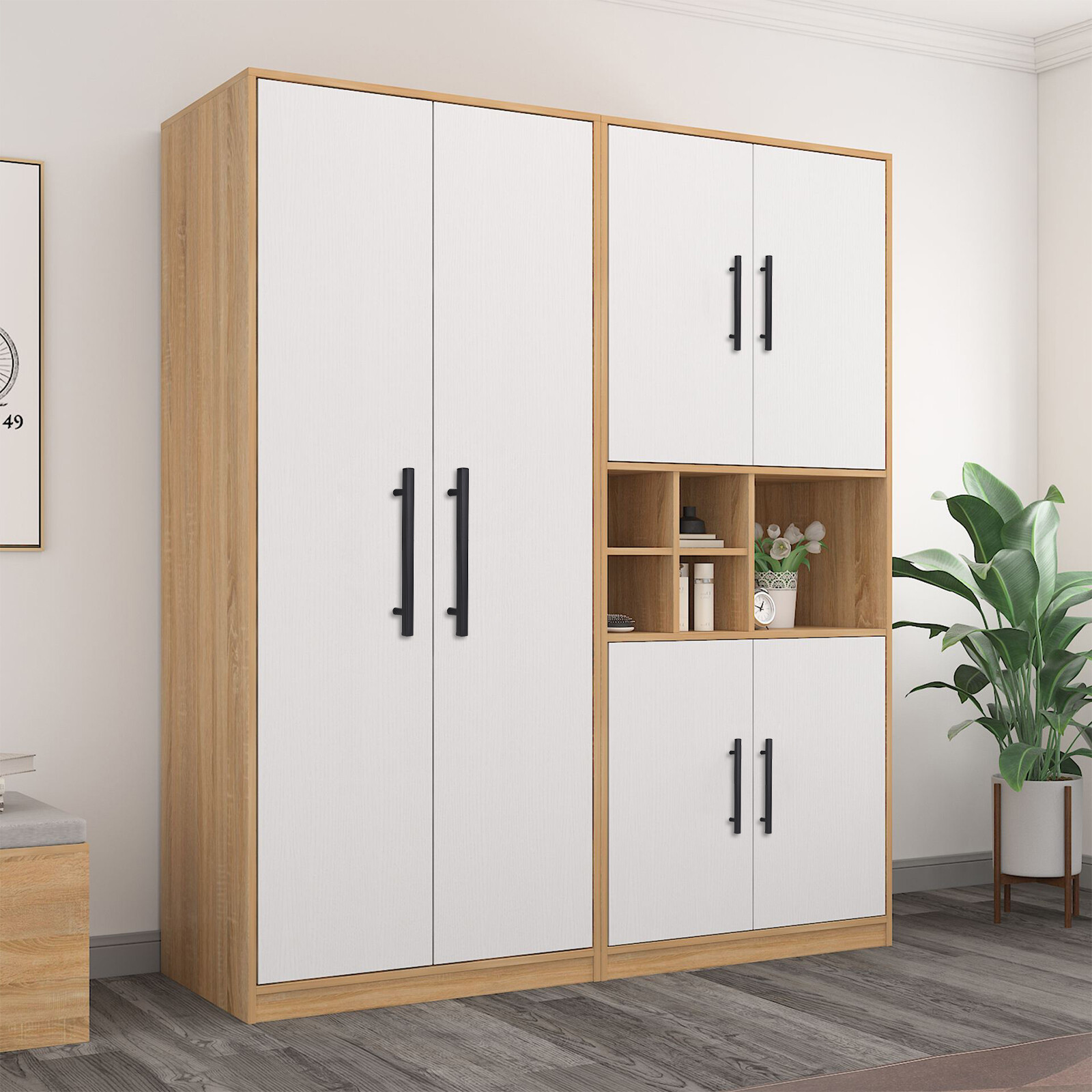 30Pack Matte Black Kitchen Cabinet Pulls Stainless Steel Drawer T Bar Handles US