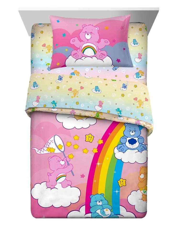 Care Bears "Walk on Sunshine" Kids Reversible Bed Set-W84633208556, W84618150396