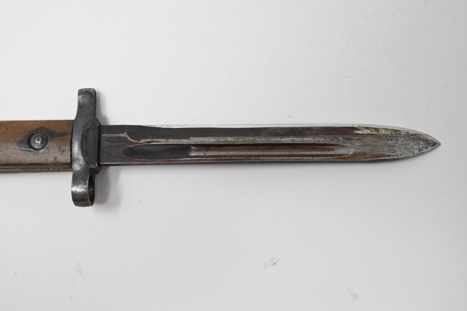 WWII Italian M38 Carcano Fixed Bayonet Original with Scabbard Numbered 1940s