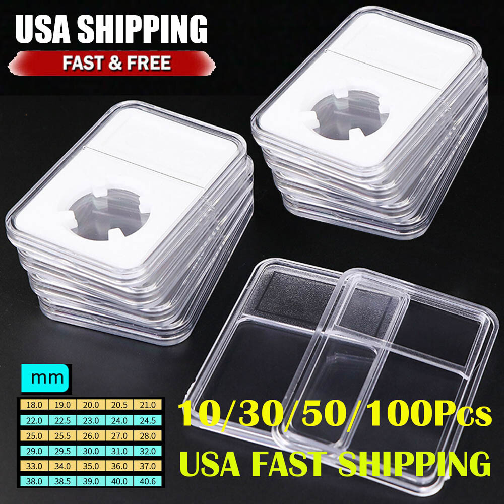 16-39mm Coin Slab Display Holders Storage Collection Case Box For Grade NGC PCGS