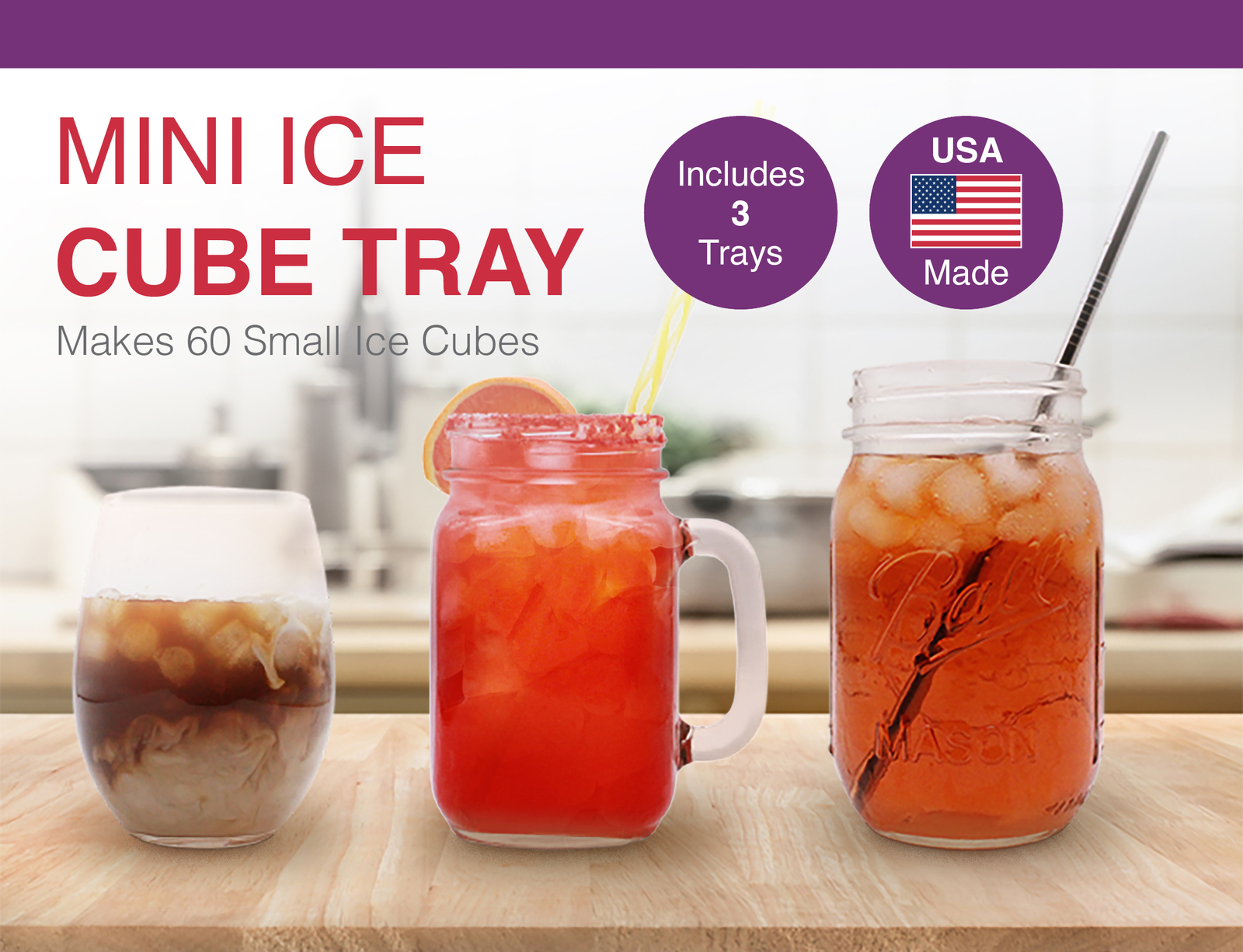 Arrow 60 Cube Ice Tray (3 Pack)