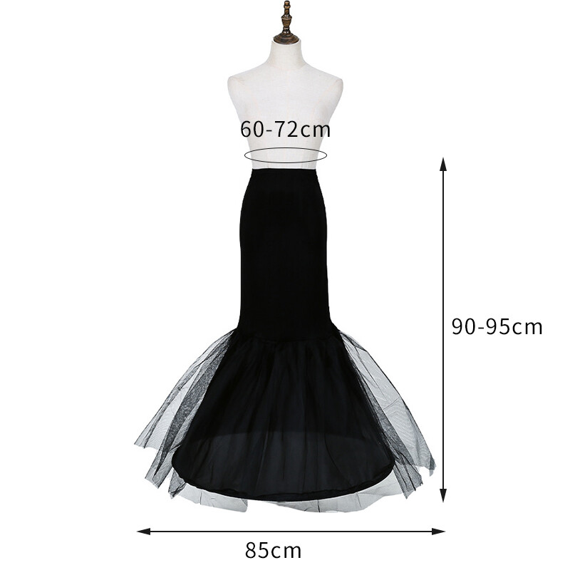 Women White Bridal Petticoat Hoop Skirt Crinoline Slip Wedding Gown Underskirt