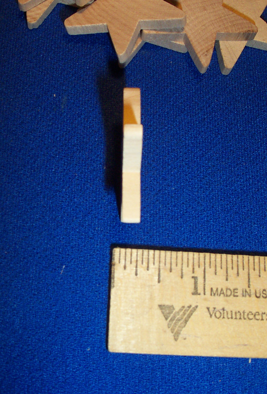 25 Natural Unfinished Wood Wooden Stars 1-1/2" Wood Stars Crafts NEW