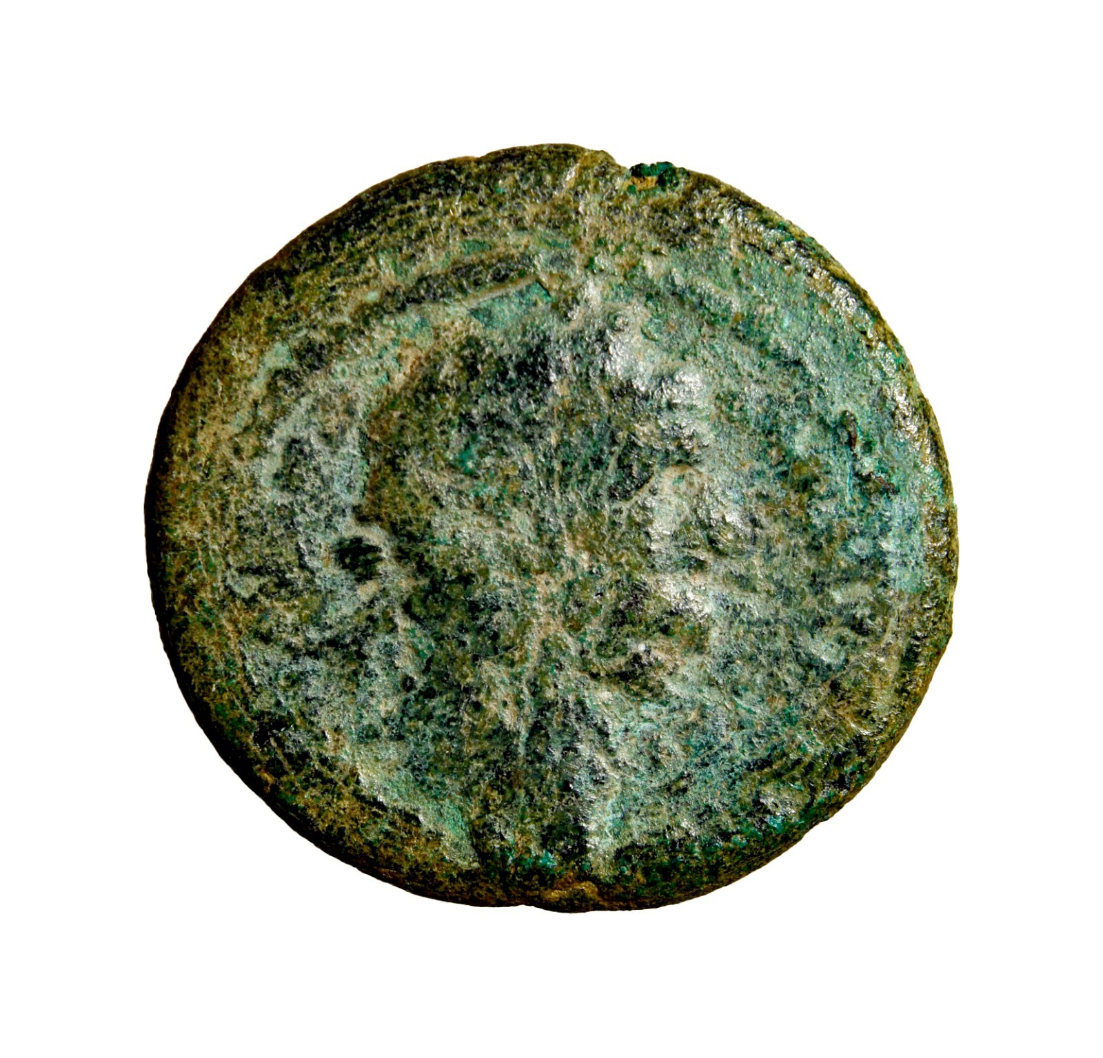 Judaea Capta JUDAEA, Herodians. Agrippa II, with Domitian. Circa 50-100 CE. Æ