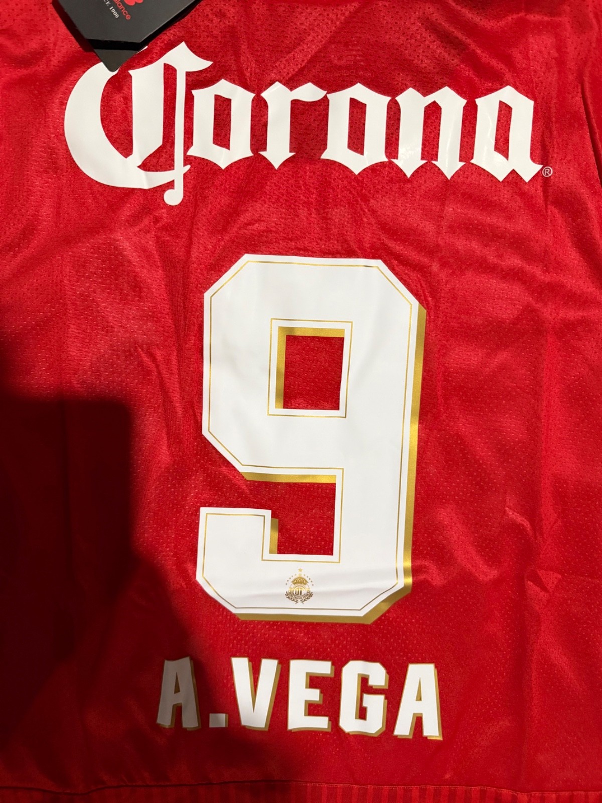 Toluca F.C 2025/26 Alexis Vega BICAMPEÒN Home Red Jersey S-4X PLEASE READ DESCR