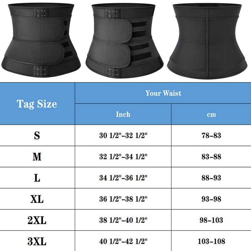 Men's Fat Burner Waist Trainer Cincher Sauna Sweat Belt Body Shaper Workout