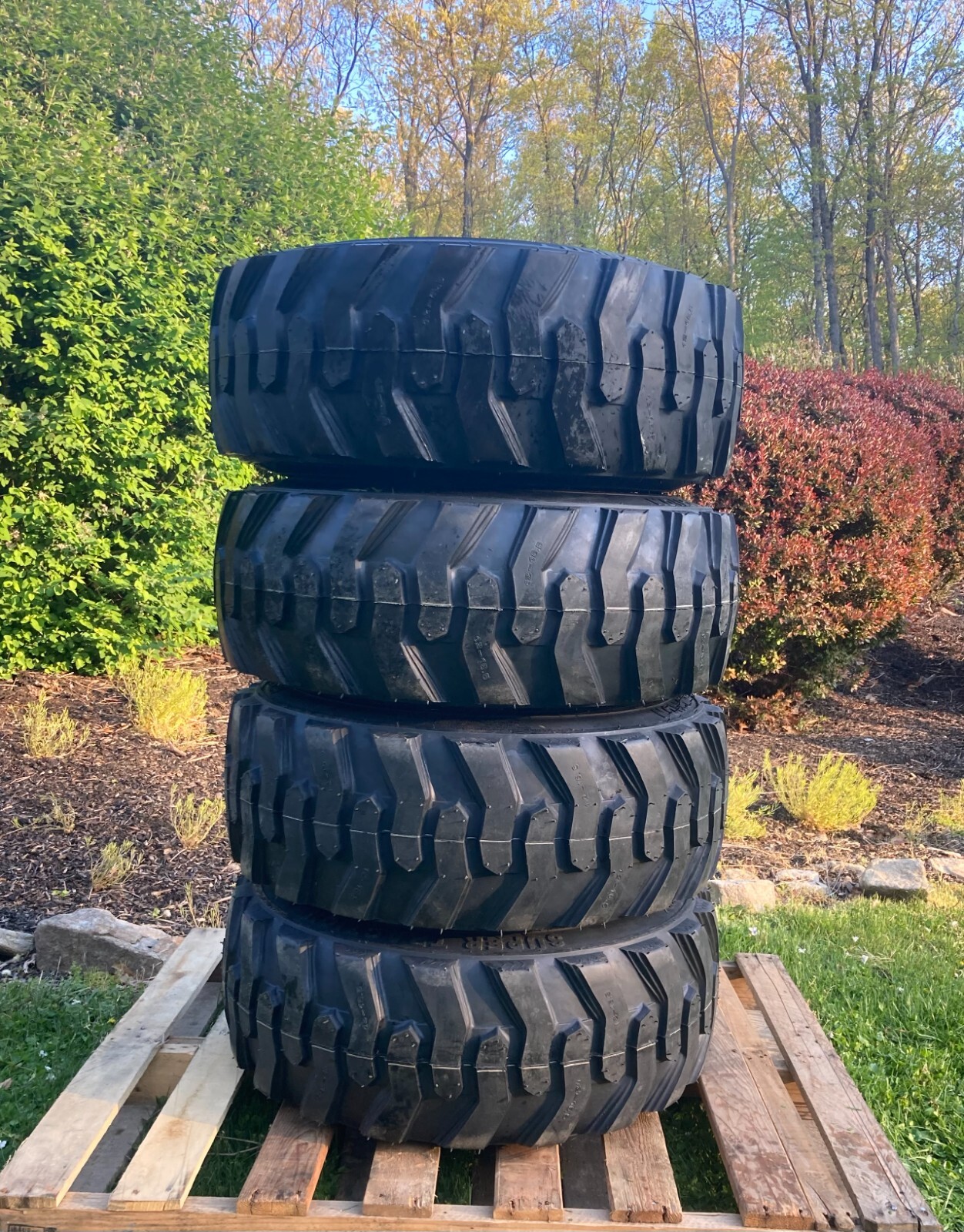 4-12-16.5 Skid Steer Tires/Wheels for Bobcat S220, S250, S300, S630, S650 & more