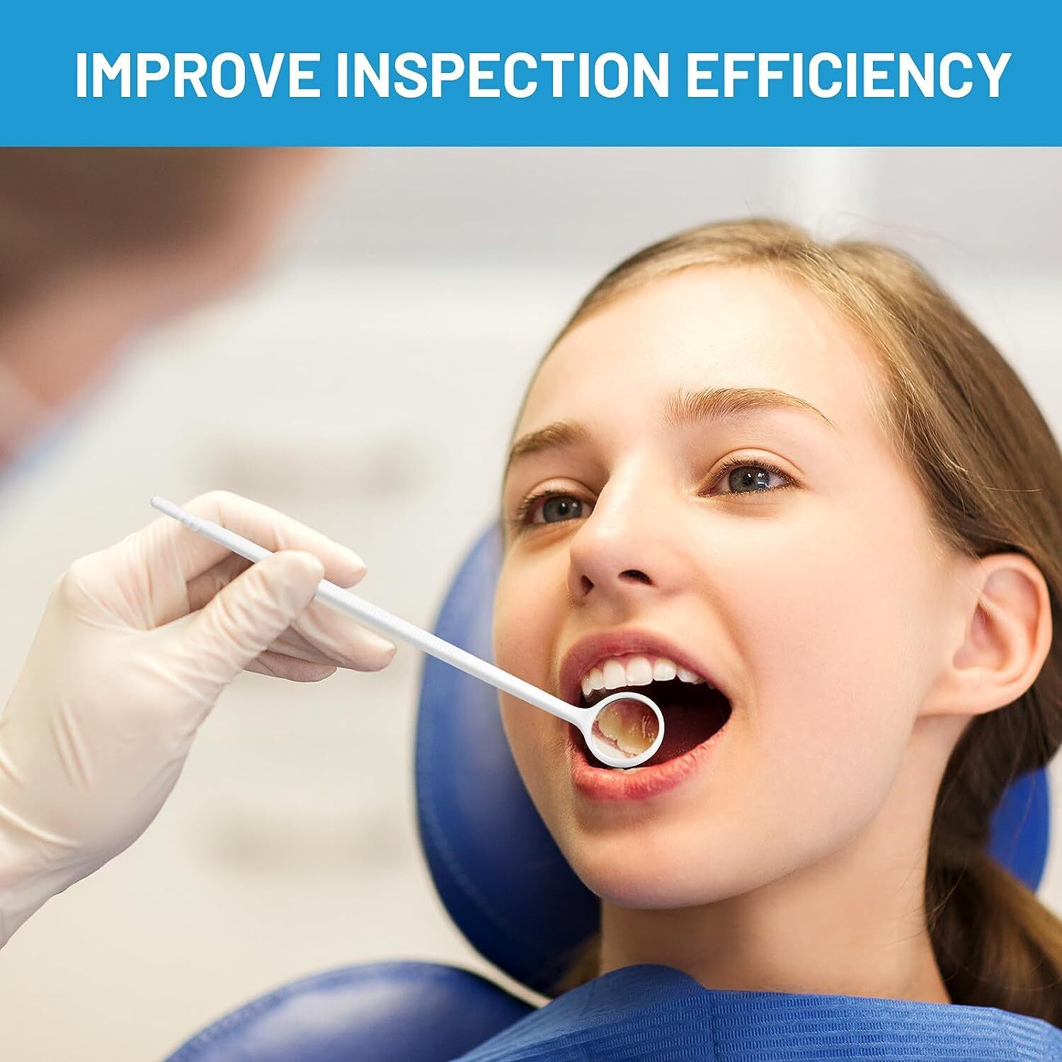 100pcs Disposable Dental Oral Exam Mouth Mirrors Anti Fog Teeth Exam Mirror