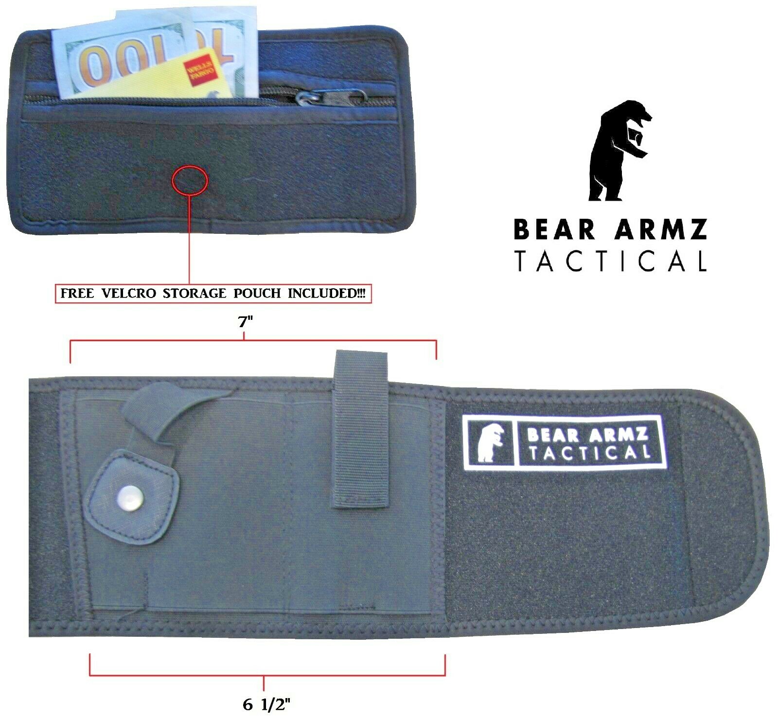 Belly Band Holster for Concealed Carry Fits Glock Sig S&W 9m IWB/OWB 2500+ SOLD
