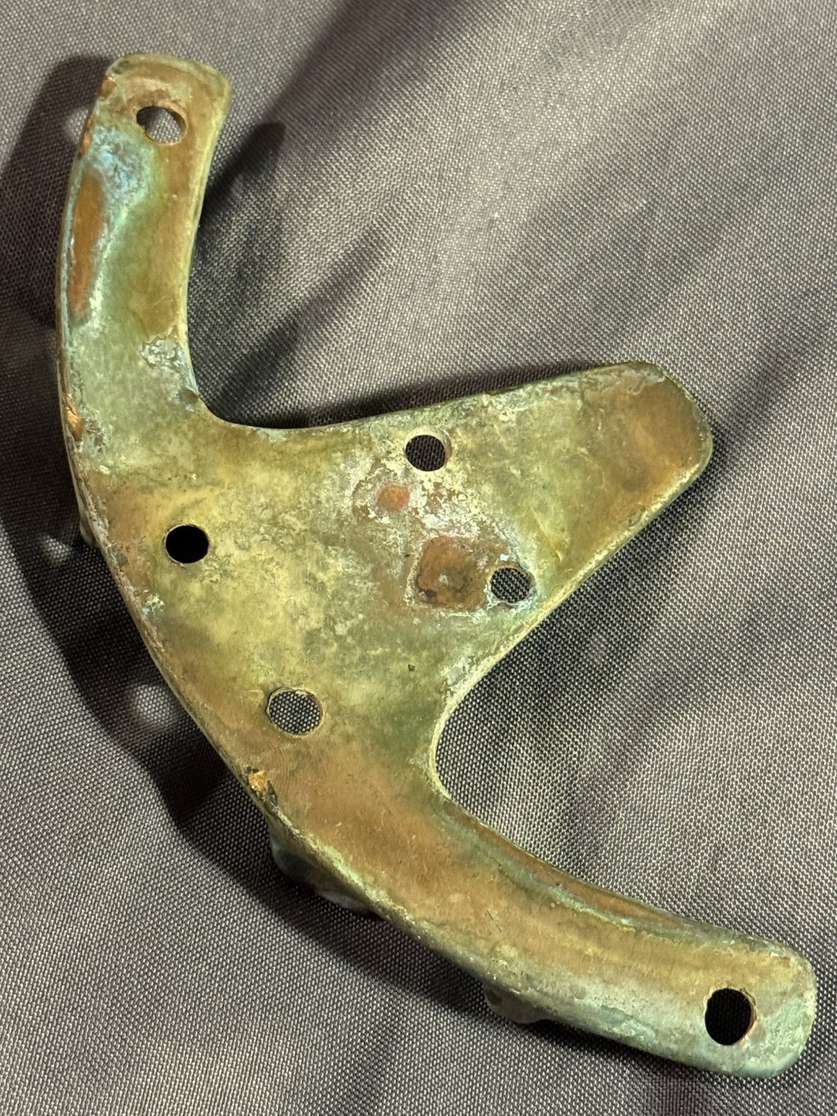 Antique Nautical Sailboat Salvage Verdigris Bronze Double Rope Maritime Cleat