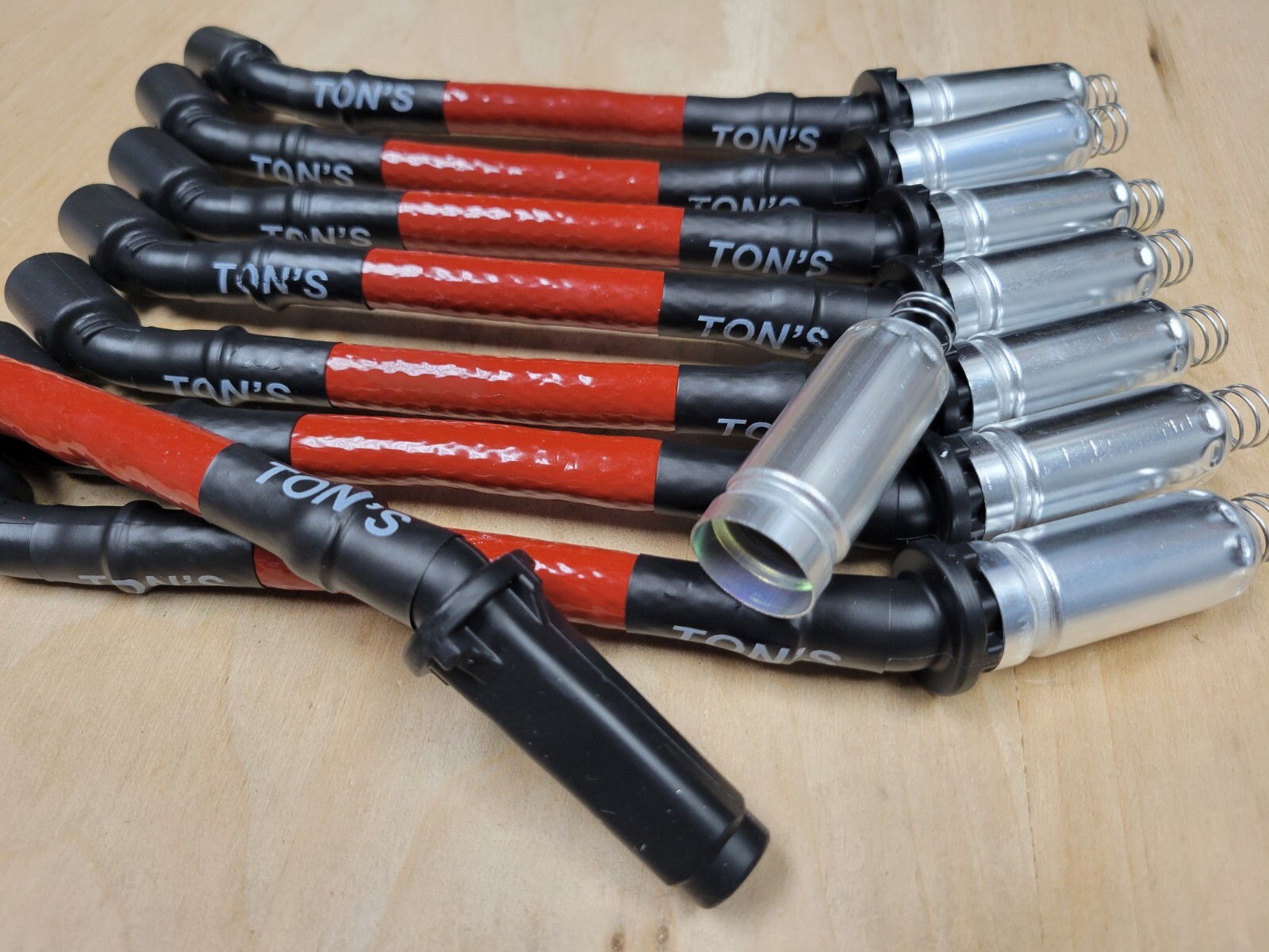 Red Sleeved 11" 10mm Spark Plug Wires Chevy LS1 VORTEC GM LS LSX LQ9 Truck 45*