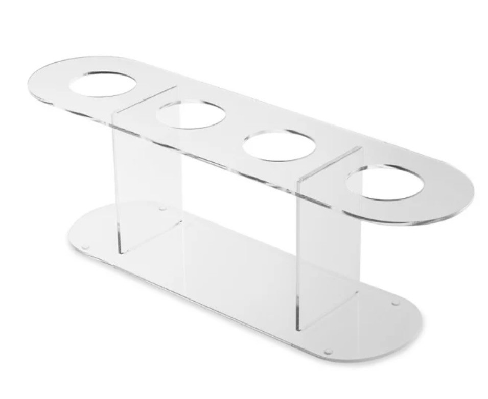 NEW Acrylic 4 Cone Ice Cream Cone Holder Tray Display Stand Rack Wedding Party