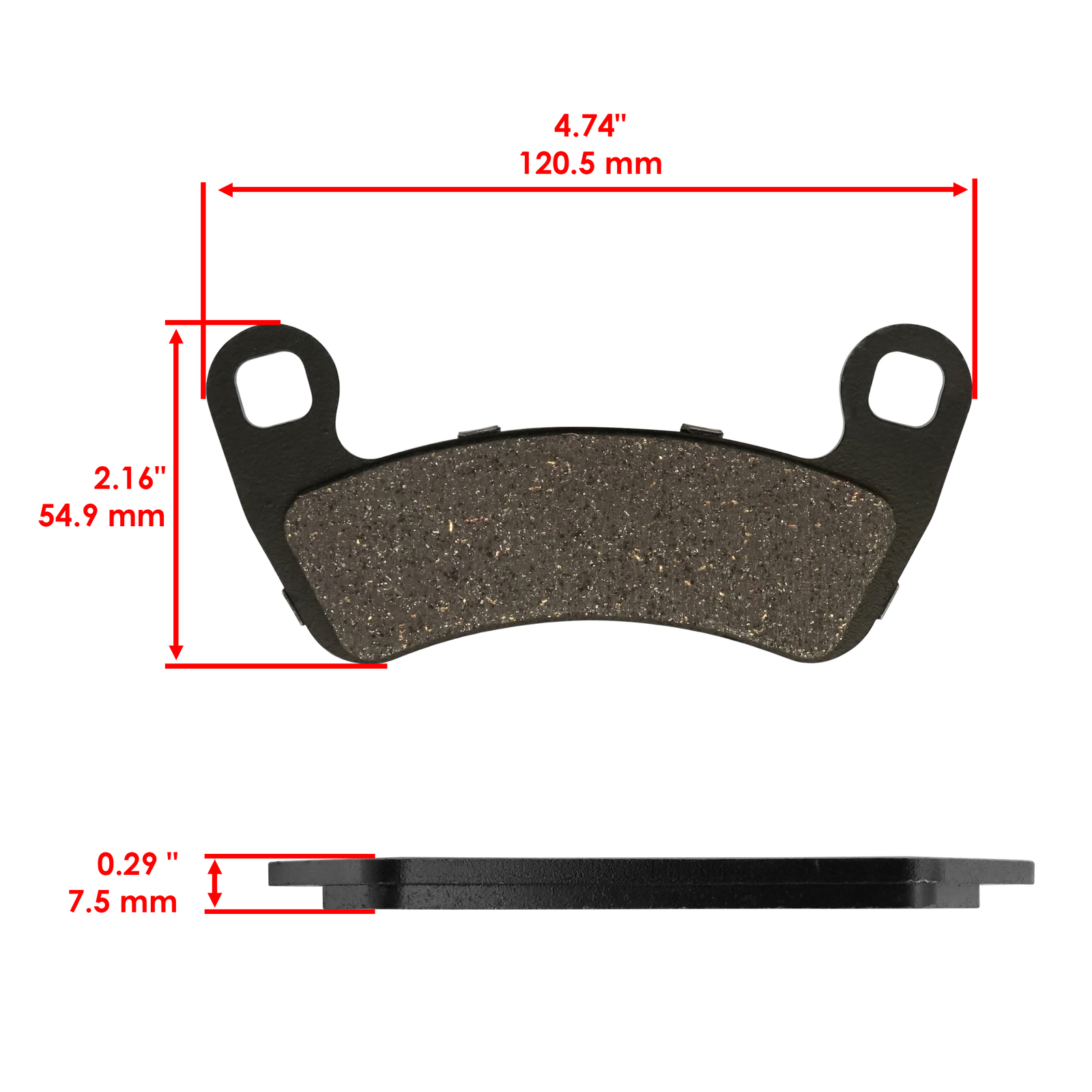 Front & Rear Brake Pads For Polaris Ranger Crew XP 1000 / XP 1000 EPS 2017-2023
