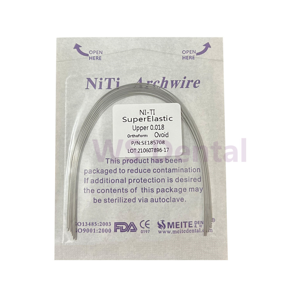 Dental Orthodontic Arch Wires Super Elastic Niti Round 012 014 016 018 020 Ovoid