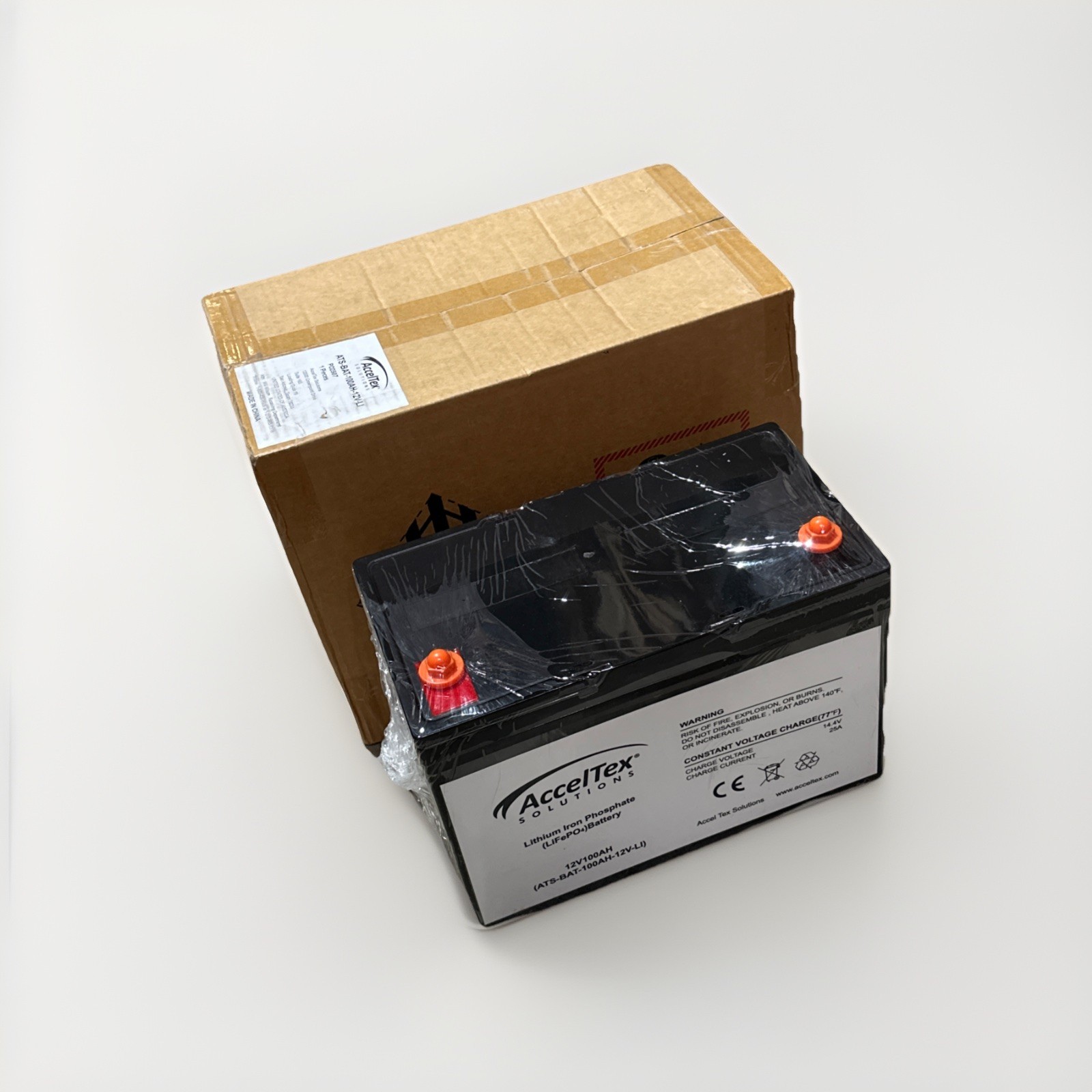 🔴 ATS-BAT-100AH-12V-LI 12V 100Ah LiFePO4 Lithium Iron Solar RV Battery‼️