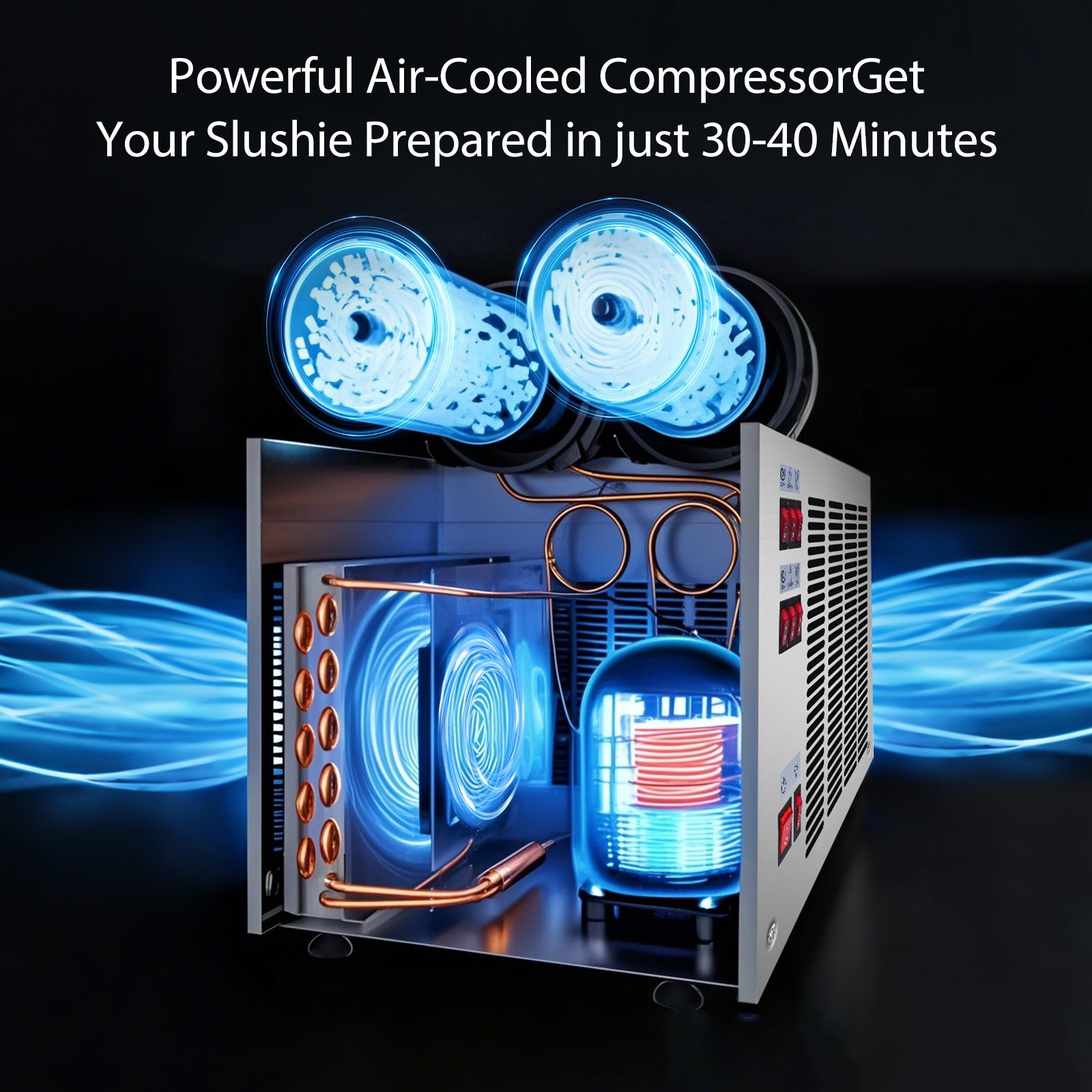 30L Commercial Slushie Machine, Frozen Drink Margarita Machine for Bar Home Part