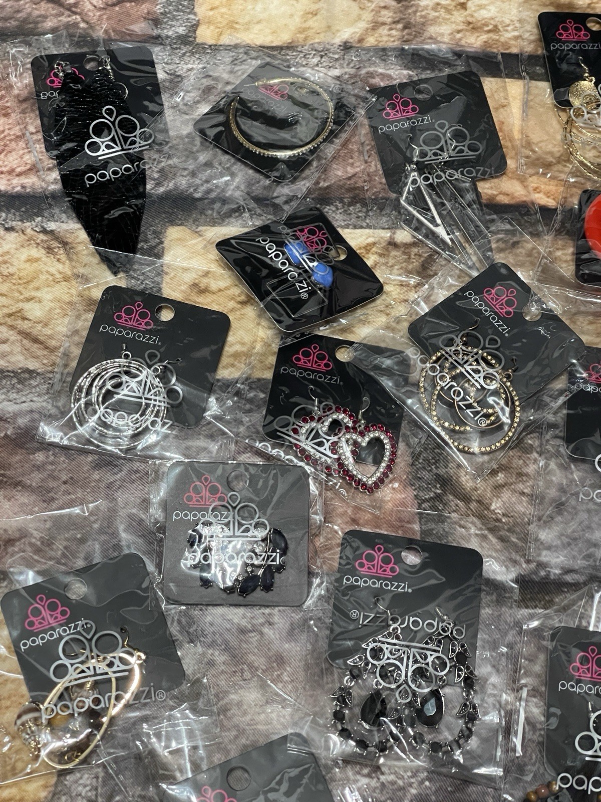 Paparazzi Fashion Costume Jewelry Assorted Earrings Hoops Dangle Boho Set Of 20