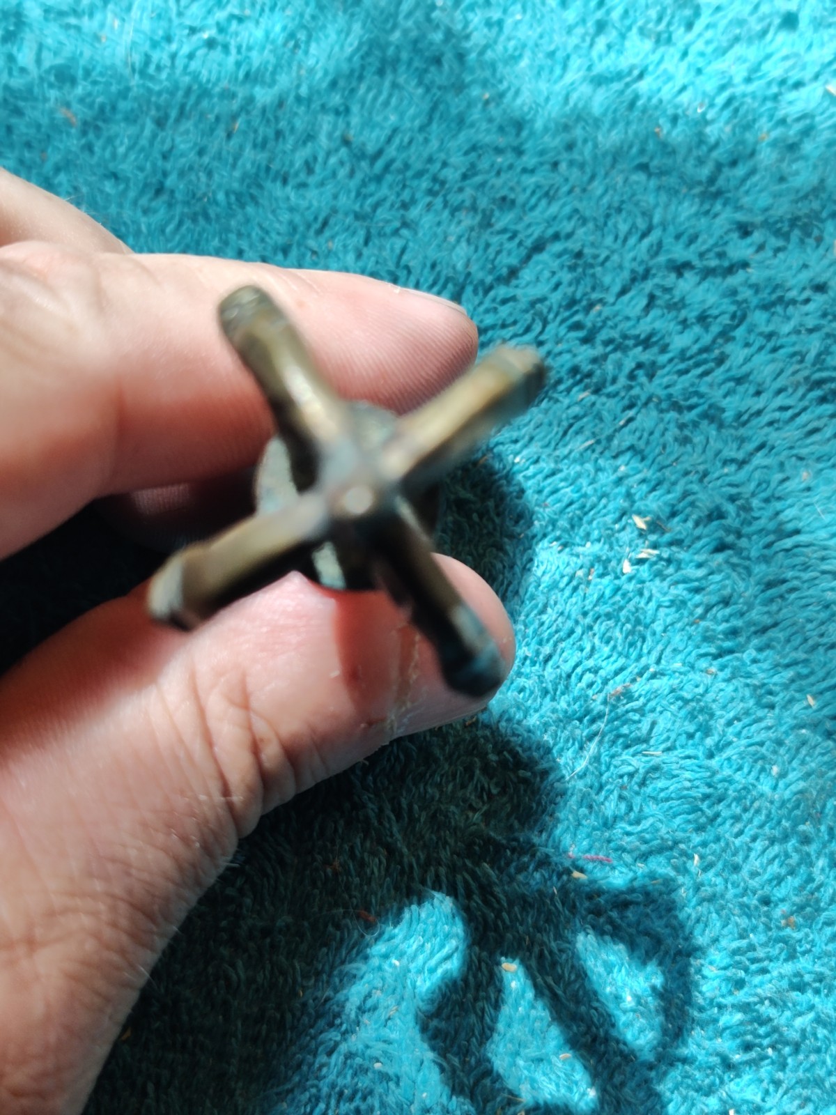 Brass Handcrafted Tibetan Buddhist Vajra Dorje Ritual object 3.5”