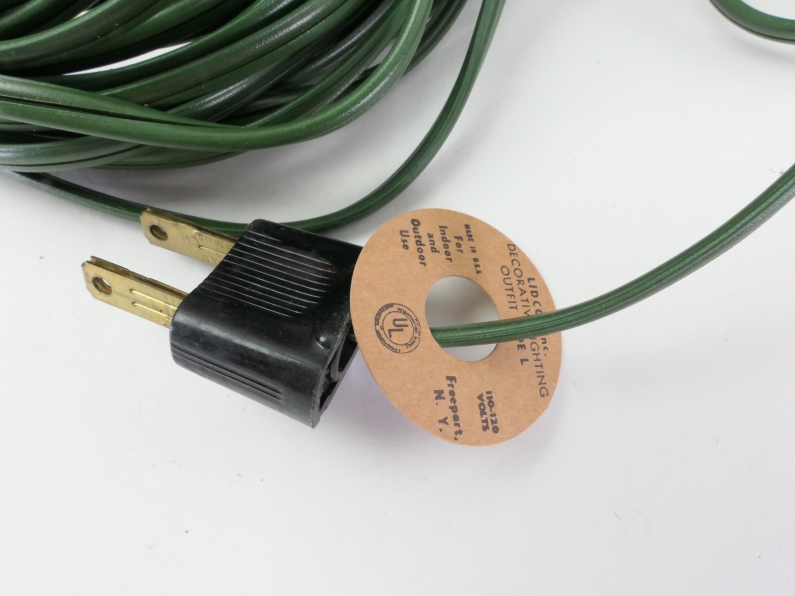 vintage mid century plastic patio lantern tiki string lights new in original box