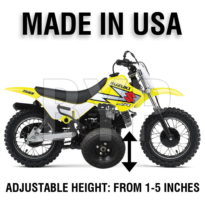 Suzuki JR50 Dirt Bike Training Wheels JR 50 Motorcycle Training Wheels - USA