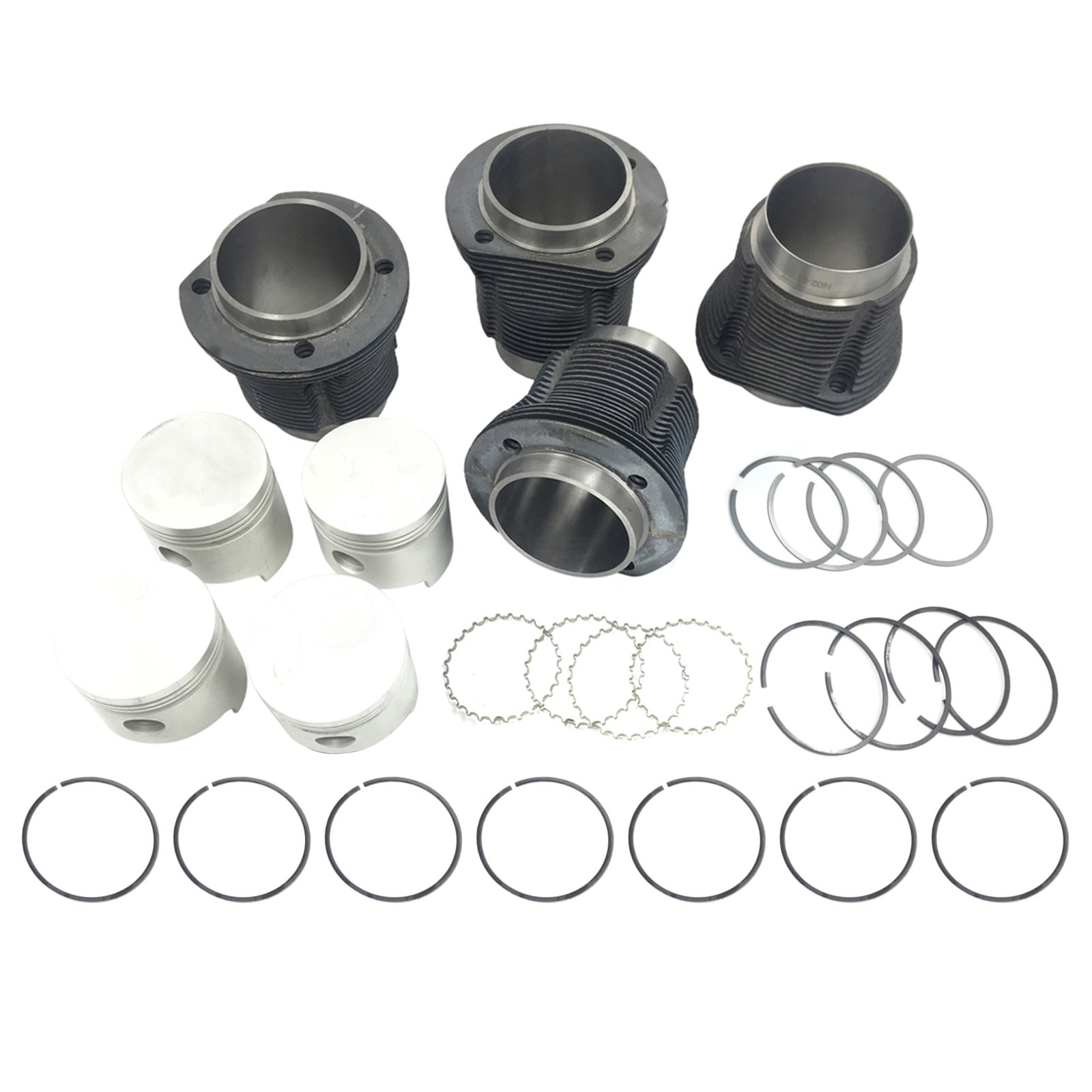 VW Beetle Thing Engine Piston Set w/ 85.5mm Std. w/ Cylinders Flat CR 7.7:1