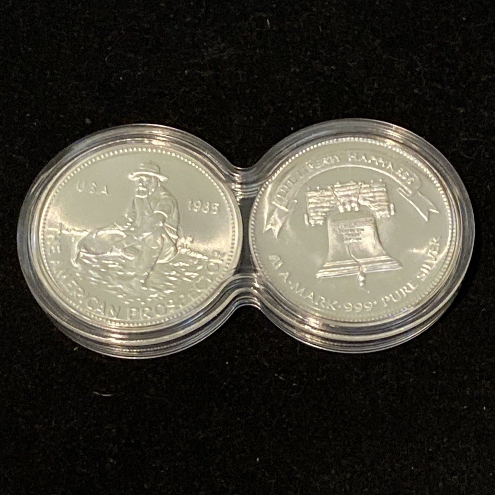 DUO CAPSULE – Infinity double coin STACKABLE capsule **No Precious Metals**