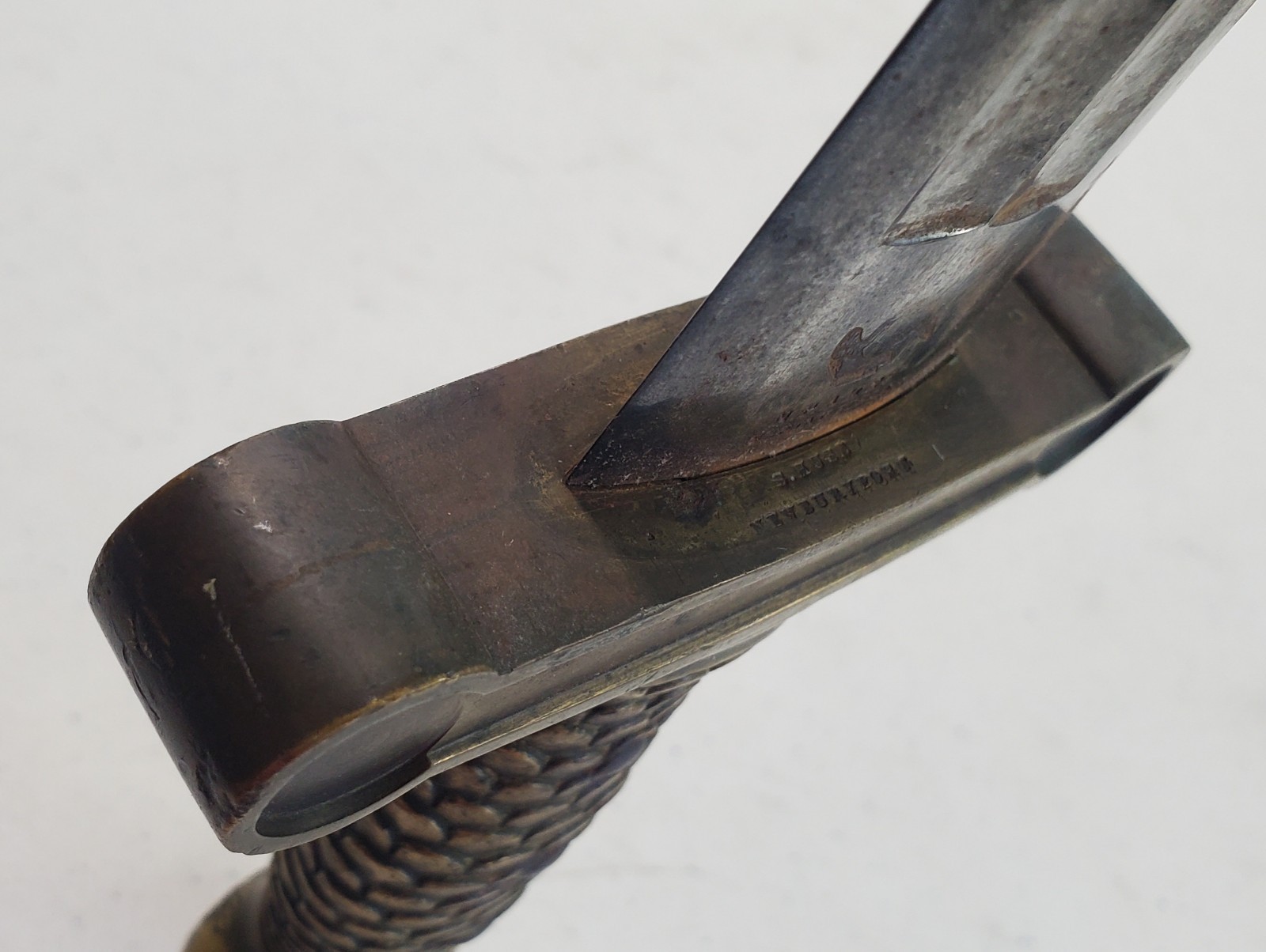 M1832 Foot Artillery Sword -- Dated 1833 -- Samuel Huse, Newburyport -- RARE