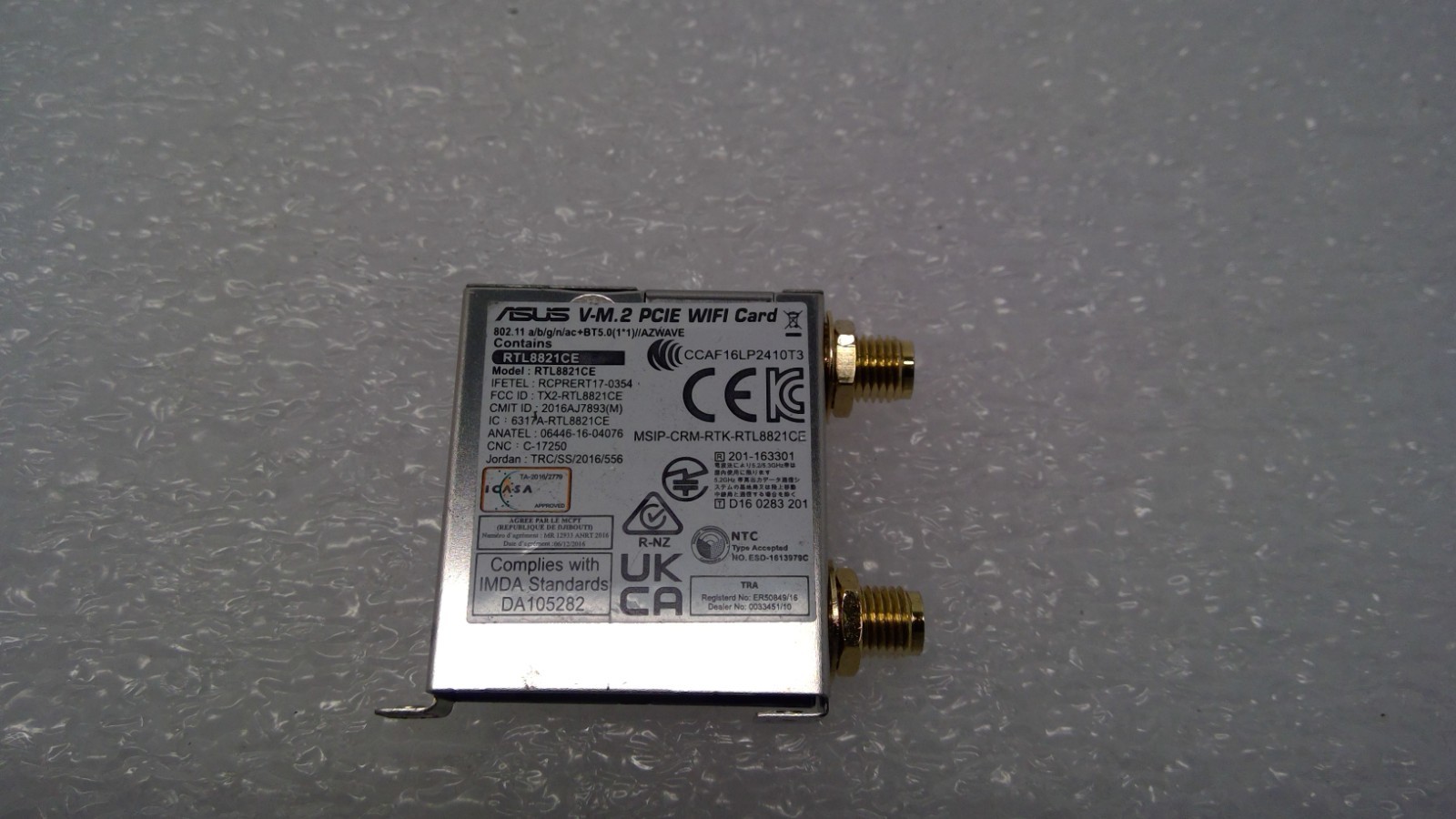 ASUS RTL8821CE Motherboard WiFi Module (X570, B550, Z590, Z690) V-M.2 PCIE WIFI