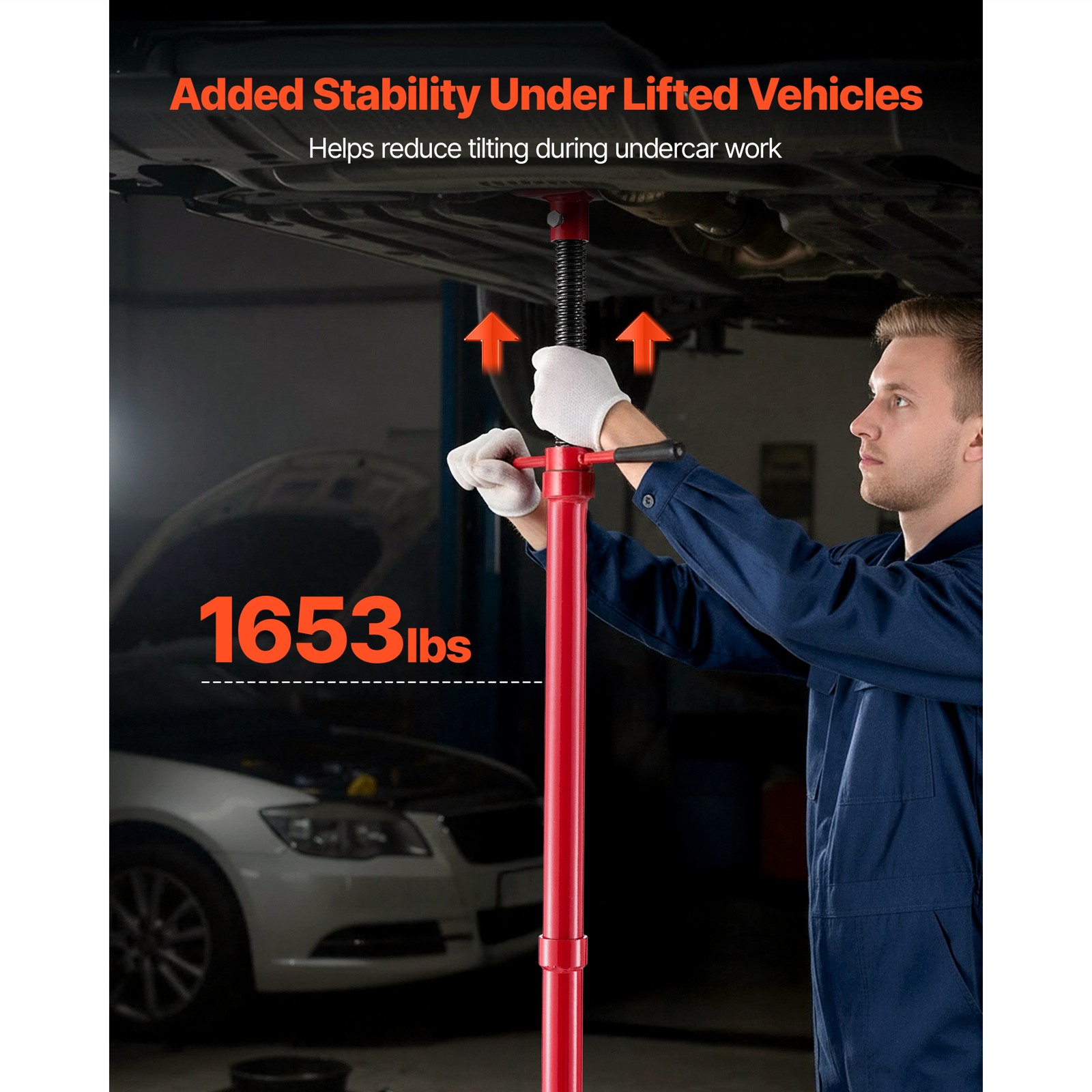 Uimoso Underhoist Support Stand with 3/4 Ton Capacity and Stable Round Base