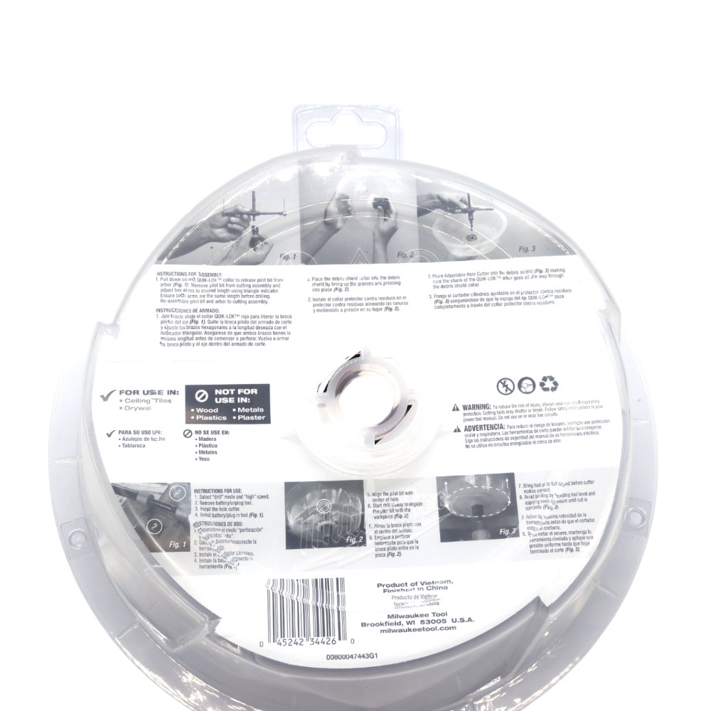 Milwaukee 49-56-0320 2-7in Adjustable Hole Cutter