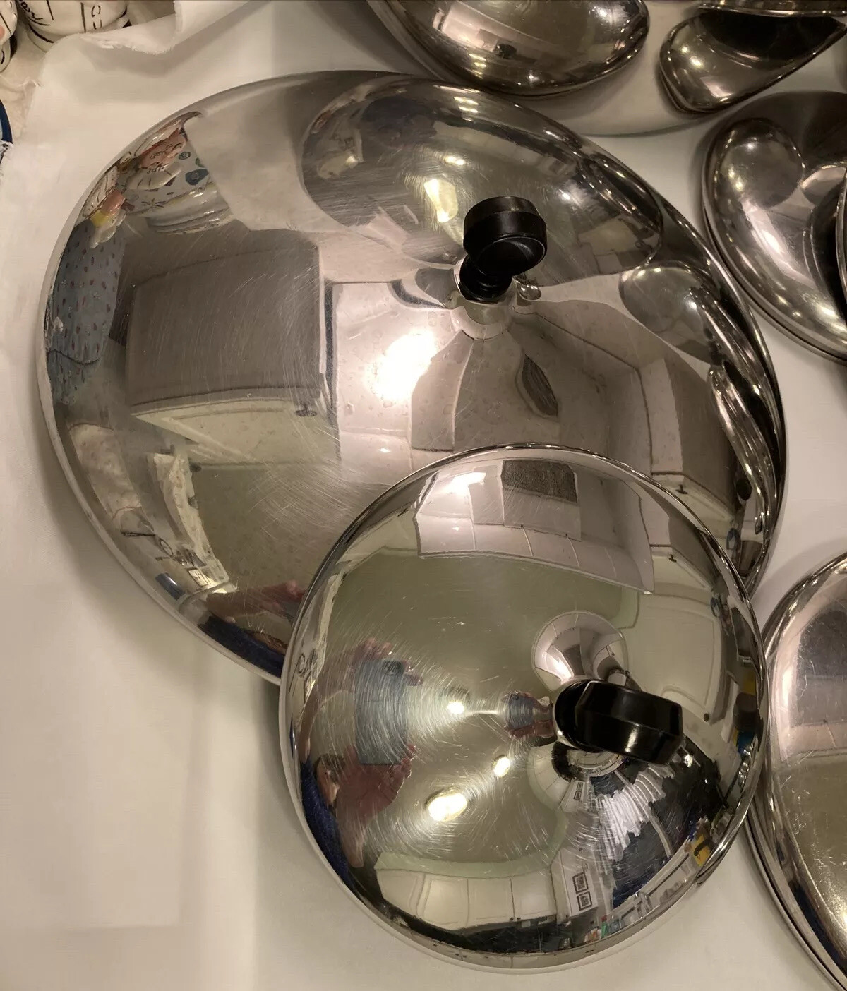 Farberware Stainless Steel Replacement Lids, Sizes Vary 6-12" Choice,Gently Used