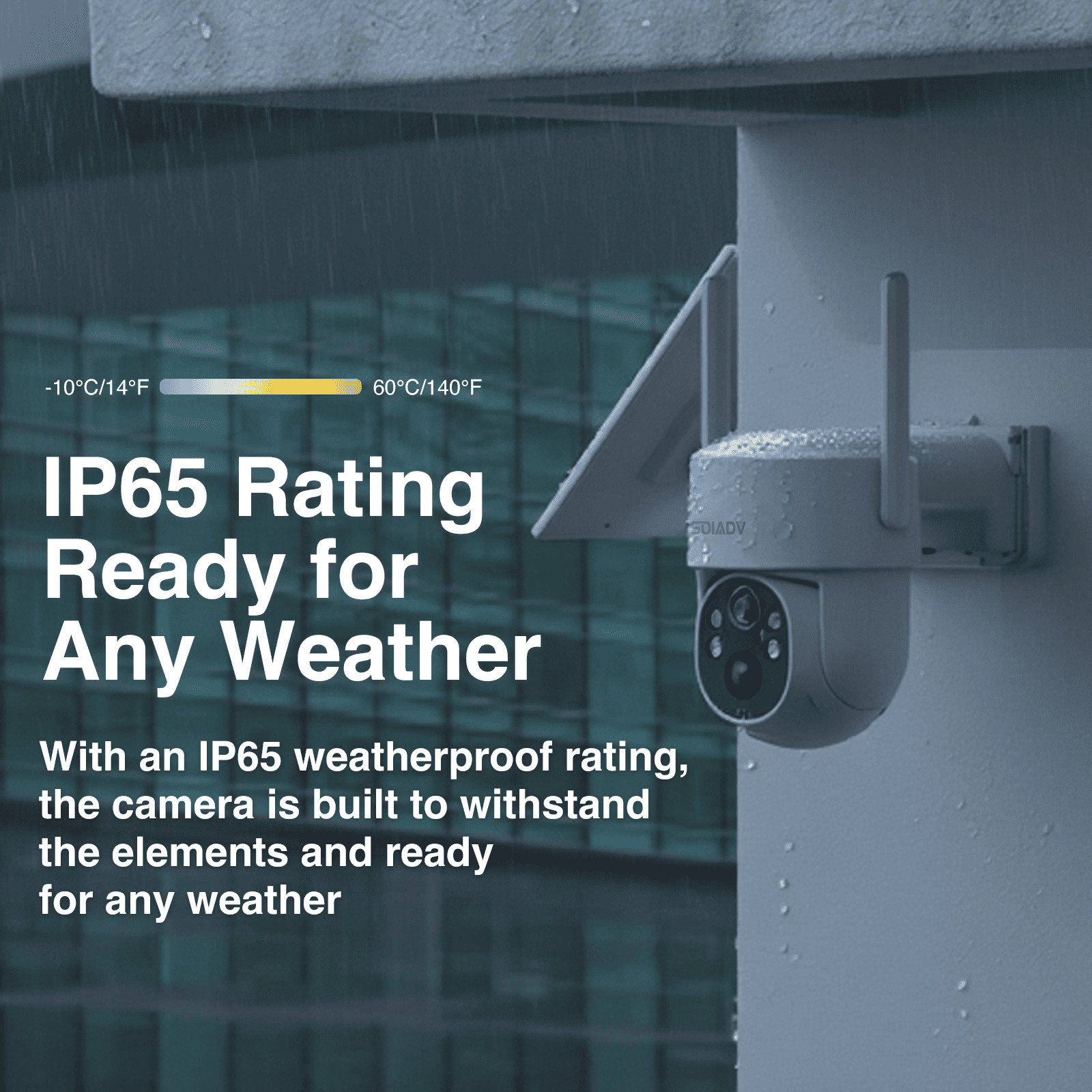 Solar Battery Powered Security Camera WiFi6 Wireless Sys PTZ 3MP Outdoor 4PACK