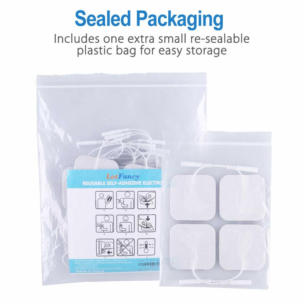 40 TENS Electrode Pads EMS Replacement Unit 7000 3000 2x2 Muscle Stimulator BULK