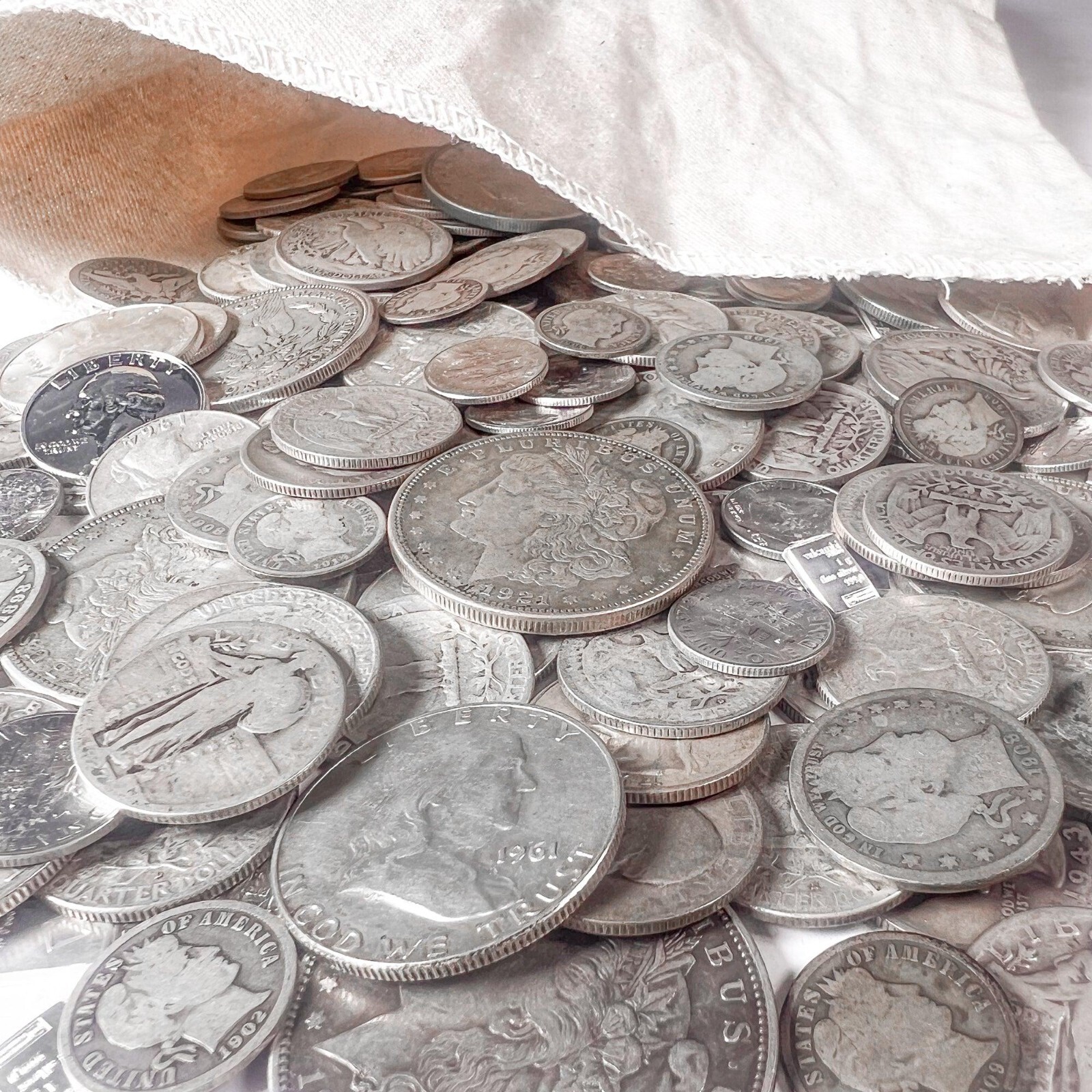 U.S Mint Silver Coin Bank Bag Mixed Lot | LIQUIDATION SALE