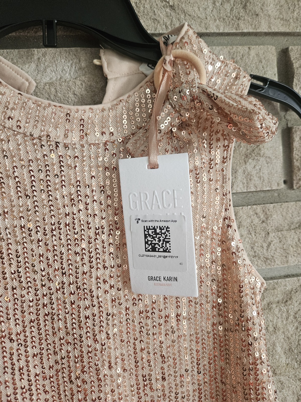 NEW Girls 8 Sequin Sleeveless Grace Karin Dress, Easter, Party, Spring