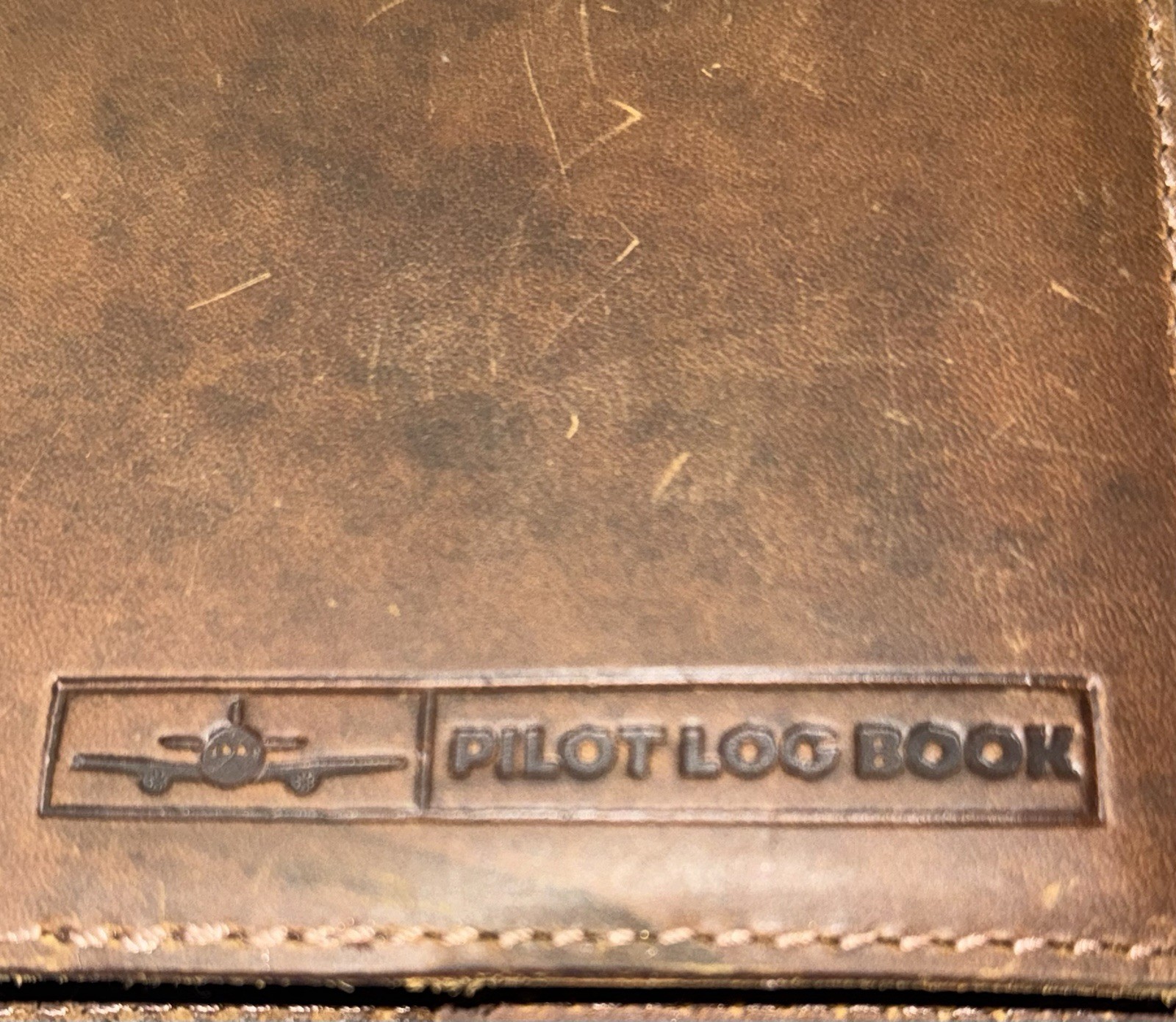 TLSP30 Aviatior Pilot Log Book Leather w/ Refillable Pages FAA-Compliant
