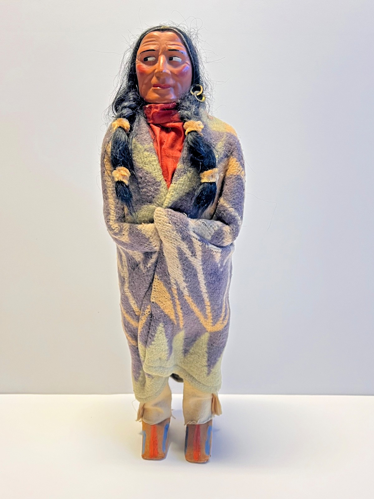 Antique Original Native American Skookum Doll ("Bully Good" Doll) Early 1900's