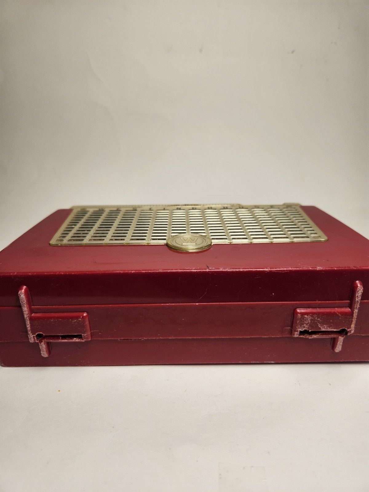 Vintage Westinghouse H409P4 Red Portable Tube Radio Mid Century Atomic Retro